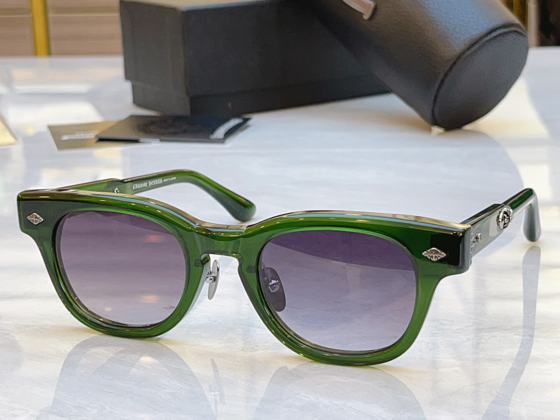 ，【CHROME HEART*】克罗*心新款太阳镜，MODEL：BK-18GP，SIZE：49口23-1