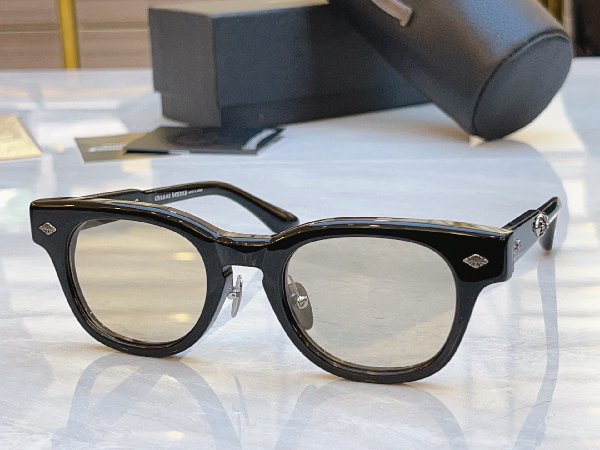 ，【CHROME HEART*】克罗*心新款太阳镜，MODEL：BK-18GP，SIZE：49口23-1