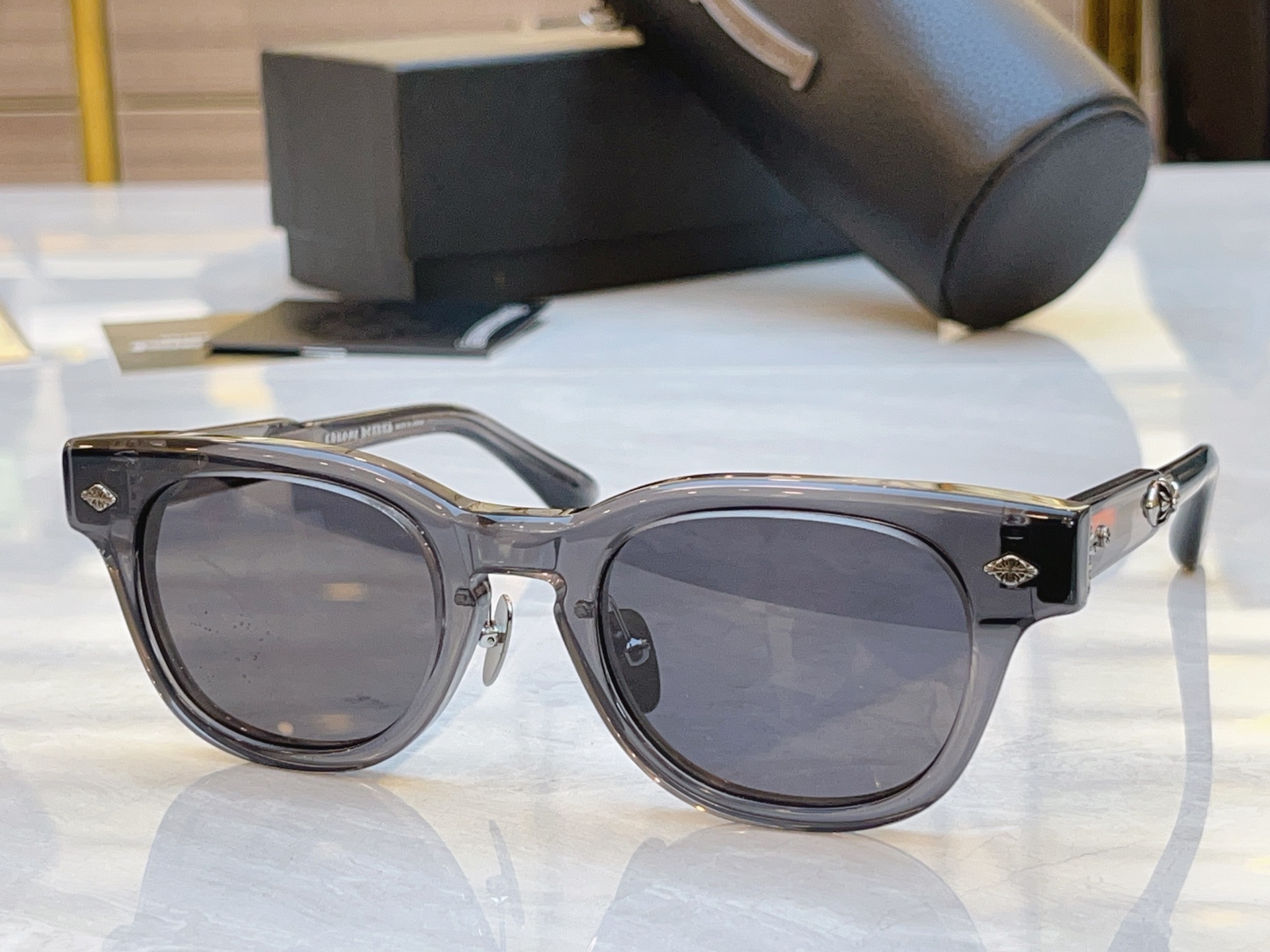 ，【CHROME HEART*】克罗*心新款太阳镜，MODEL：BK-18GP，SIZE：49口23-1