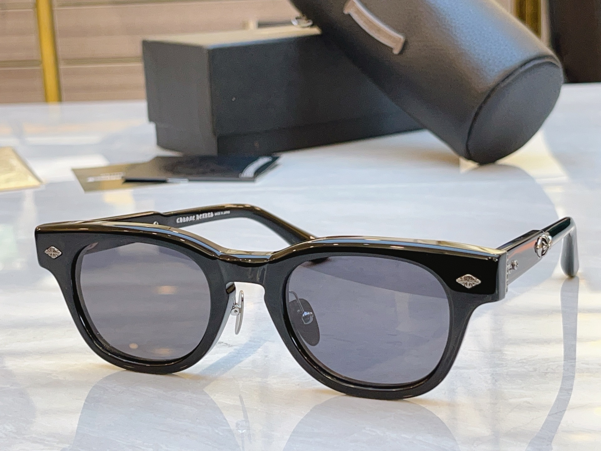 ，【CHROME HEART*】克罗*心新款太阳镜，MODEL：BK-18GP，SIZE：49口23-1