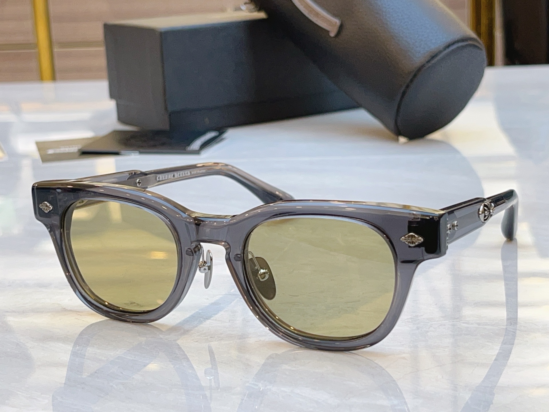 ，【CHROME HEART*】克罗*心新款太阳镜，MODEL：BK-18GP，SIZE：49口23-1