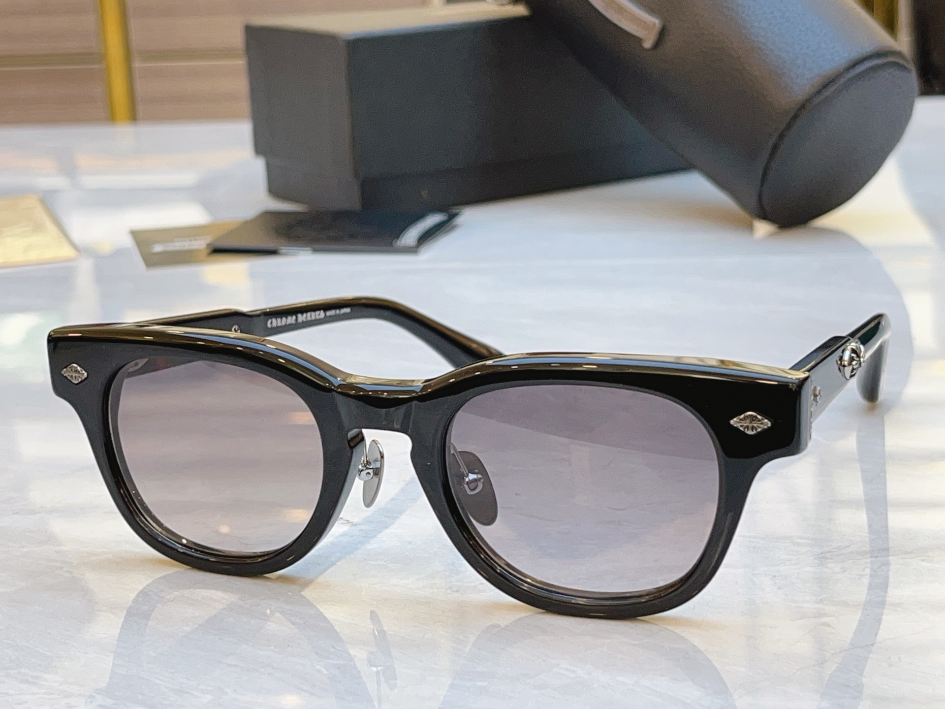 ，【CHROME HEART*】克罗*心新款太阳镜，MODEL：BK-18GP，SIZE：49口23-1