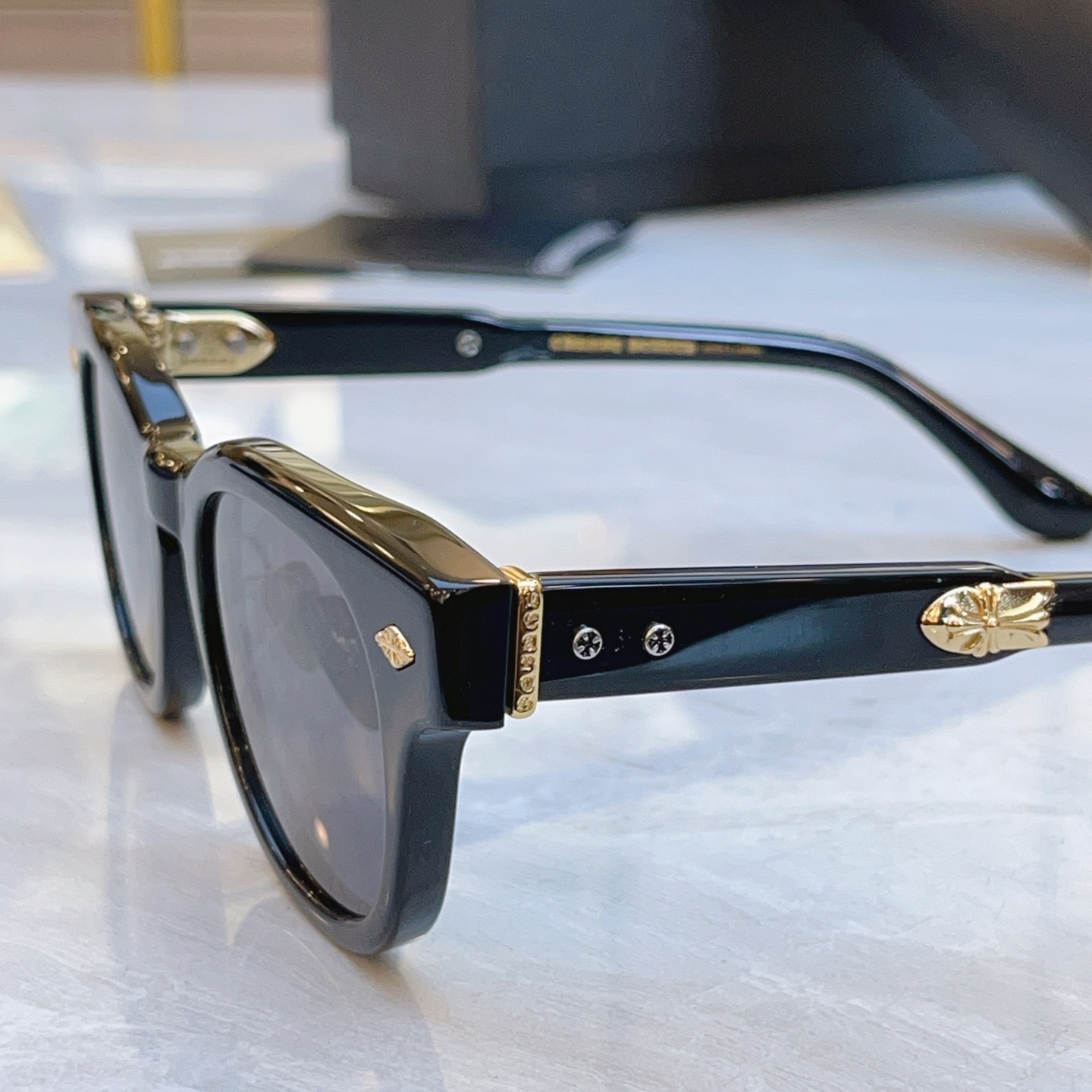 ，【CHROME HEART*】克罗*心新款太阳镜，MODEL：BK-18GP，SIZE：49口23-1