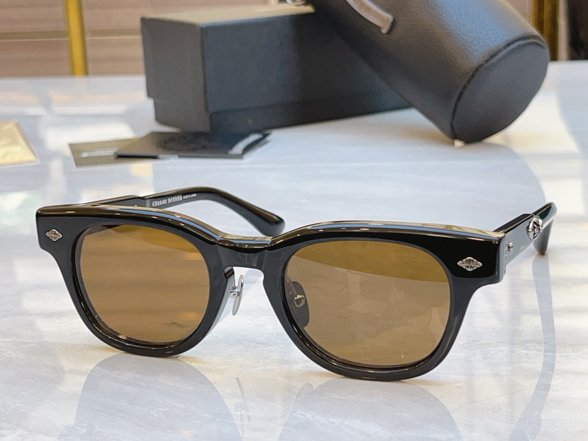 ，【CHROME HEART*】克罗*心新款太阳镜，MODEL：BK-18GP，SIZE：49口23-1