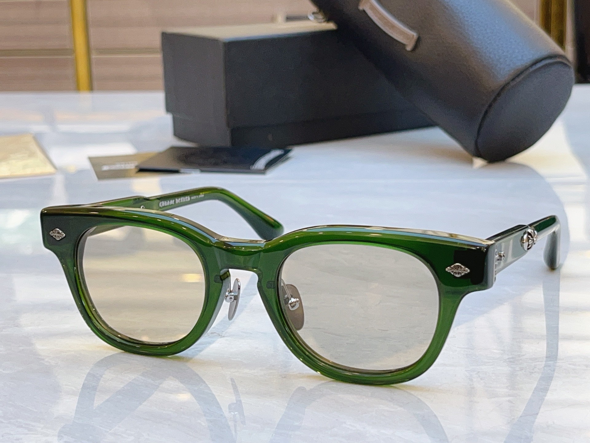 ，【CHROME HEART*】克罗*心新款太阳镜，MODEL：BK-18GP，SIZE：49口23-1