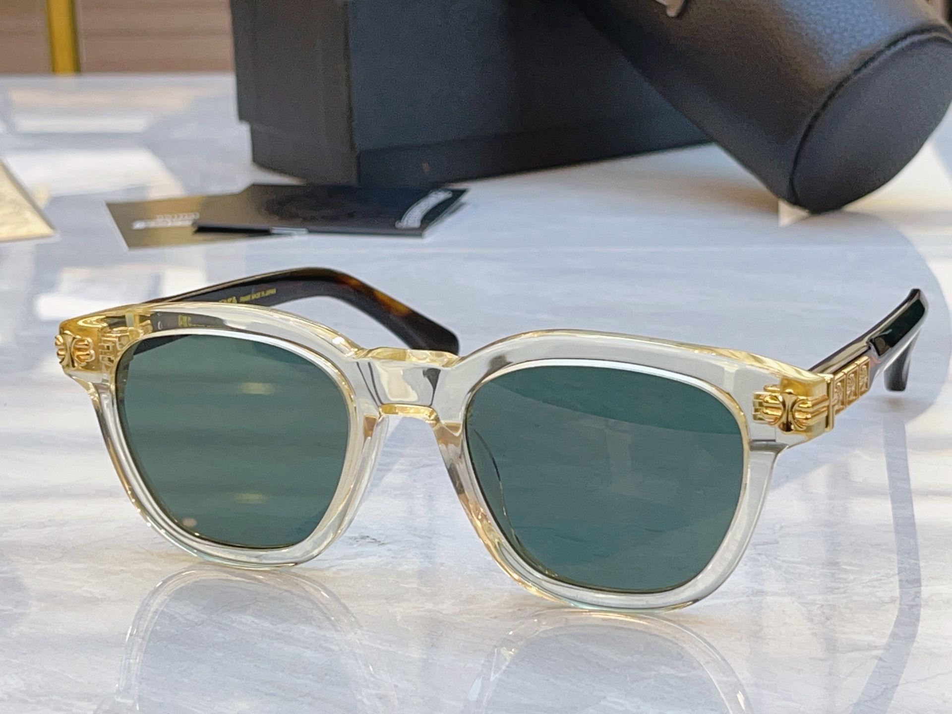 ，【CHROME HEART*】克罗*心新款太阳镜，MODEL：MOS，SIZE：52口21-153