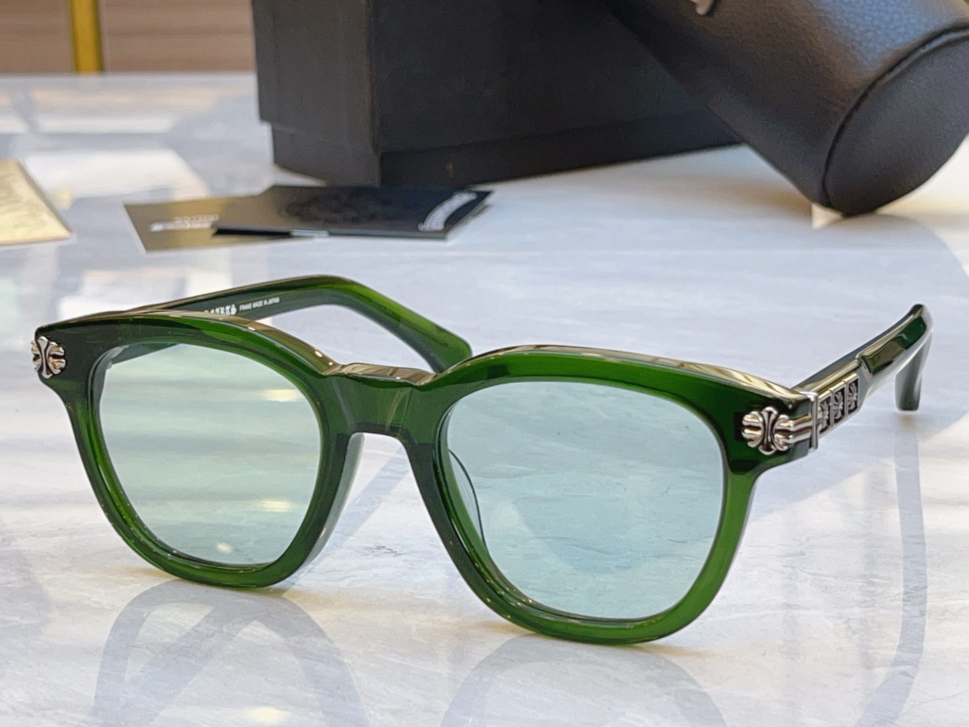 ，【CHROME HEART*】克罗*心新款太阳镜，MODEL：MOS，SIZE：52口21-153