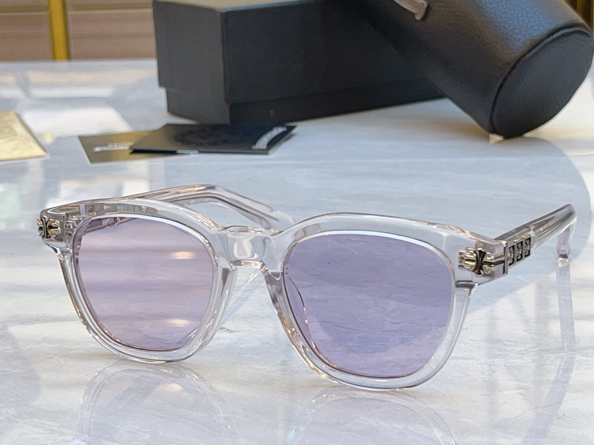 ，【CHROME HEART*】克罗*心新款太阳镜，MODEL：MOS，SIZE：52口21-153