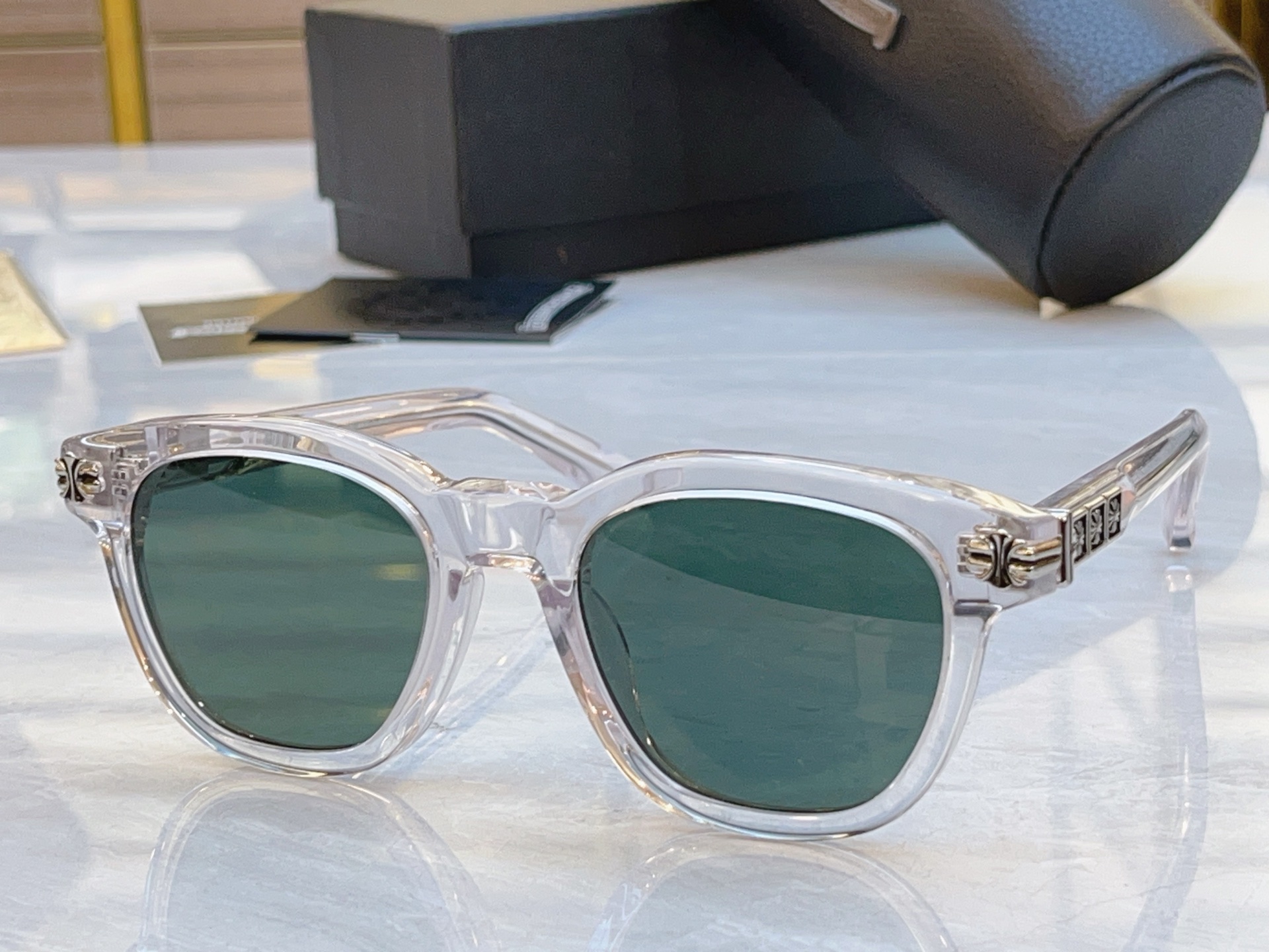 ，【CHROME HEART*】克罗*心新款太阳镜，MODEL：MOS，SIZE：52口21-153