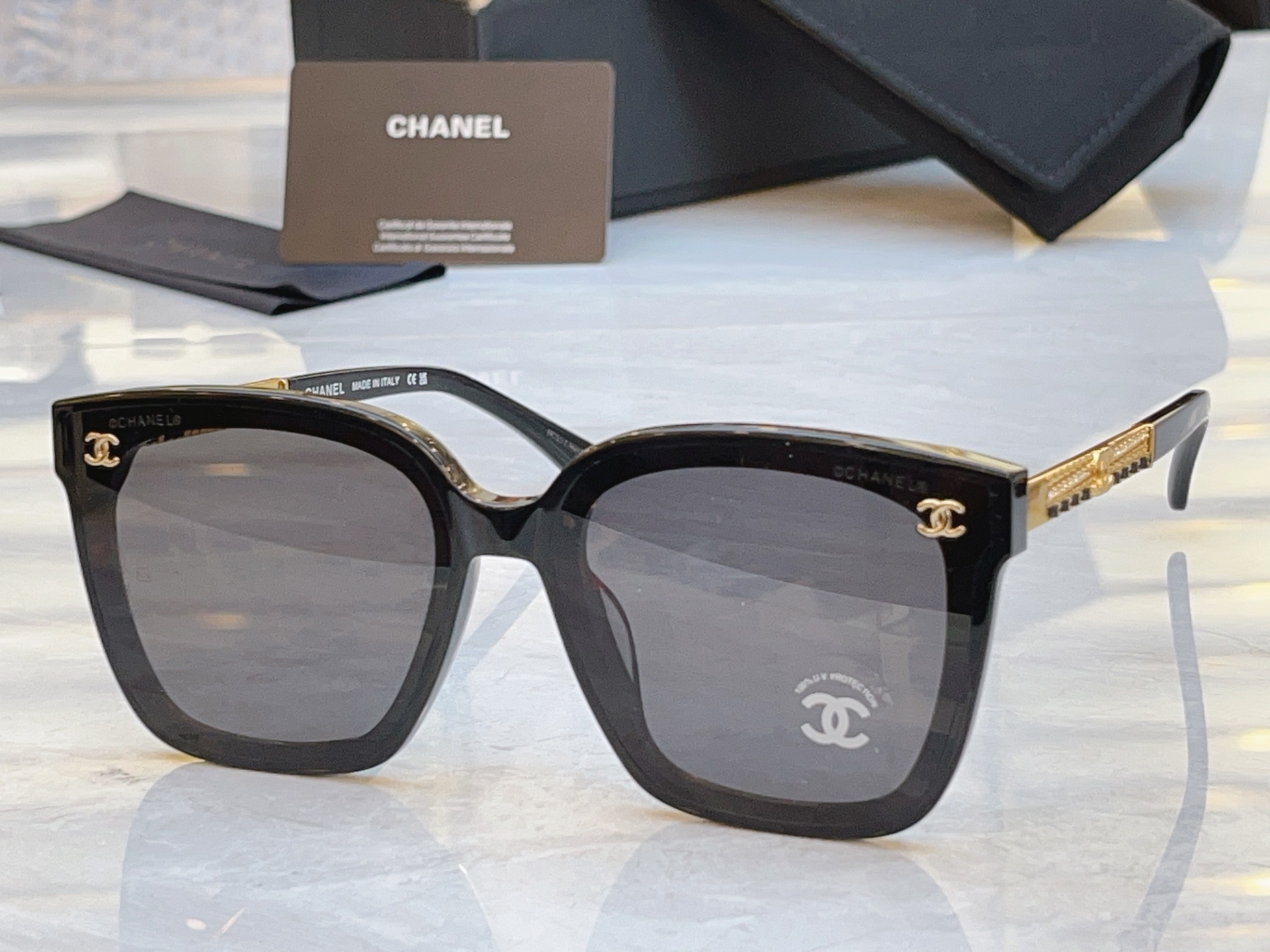 ，【CHANE*】香奈儿新款太阳镜，MODEL：6048，SIZE：65口18-145