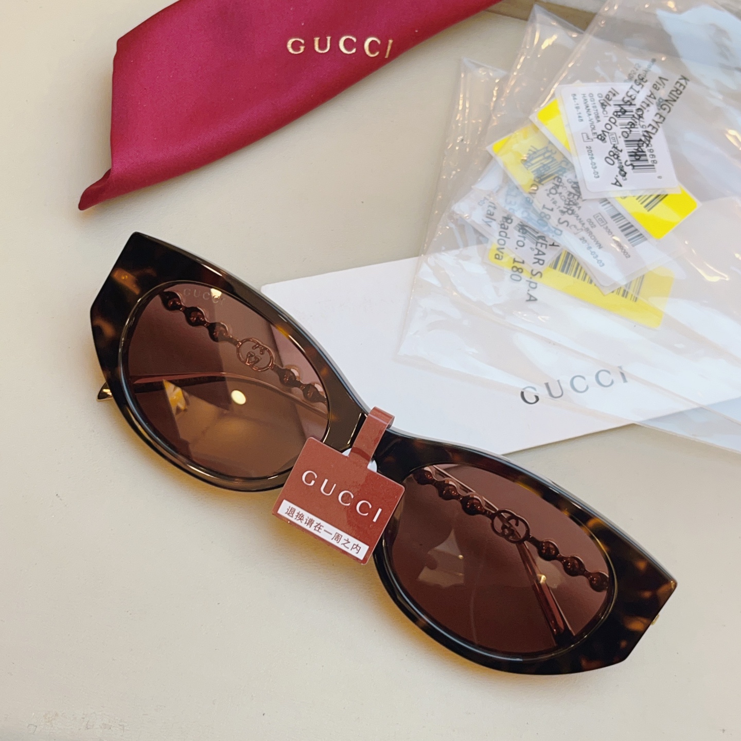 ，【GUCC*】古*驰新款太阳镜 高版本✨，MODEL：GG1970SA，SIZE：54口19-145 