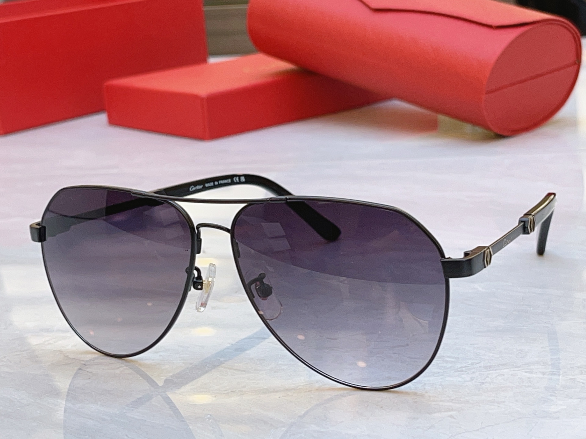 ，【CARTIE*】卡地*亚新款太阳镜，Mod:CT0530S，Size:61口14-145