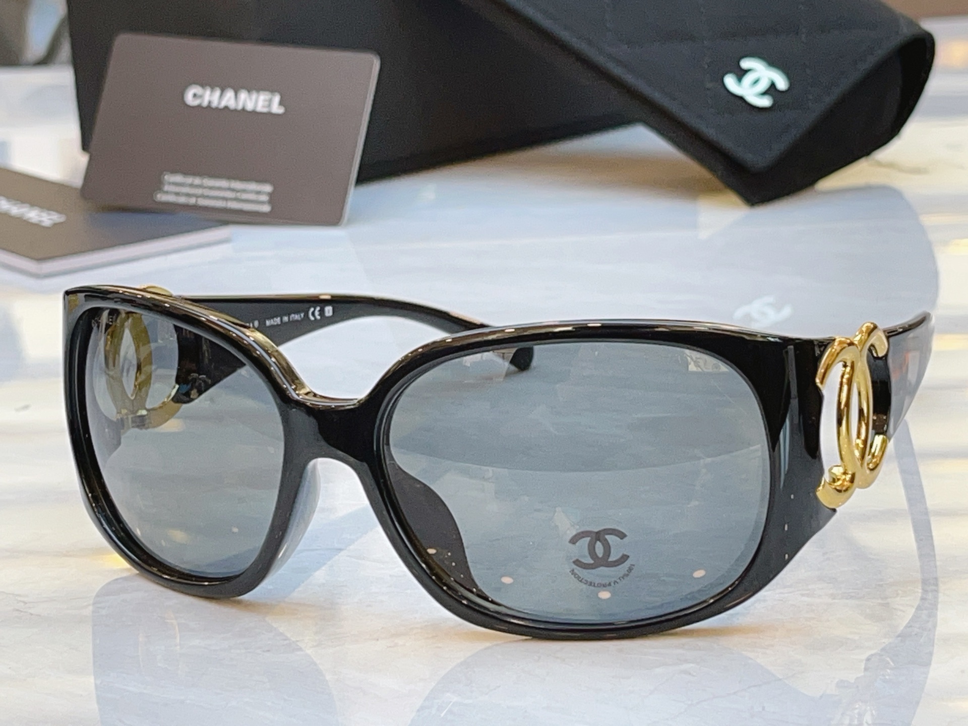 ，【CHANE*】香奈儿新款太阳镜，MODEL：6014，SIZE：64口16-120