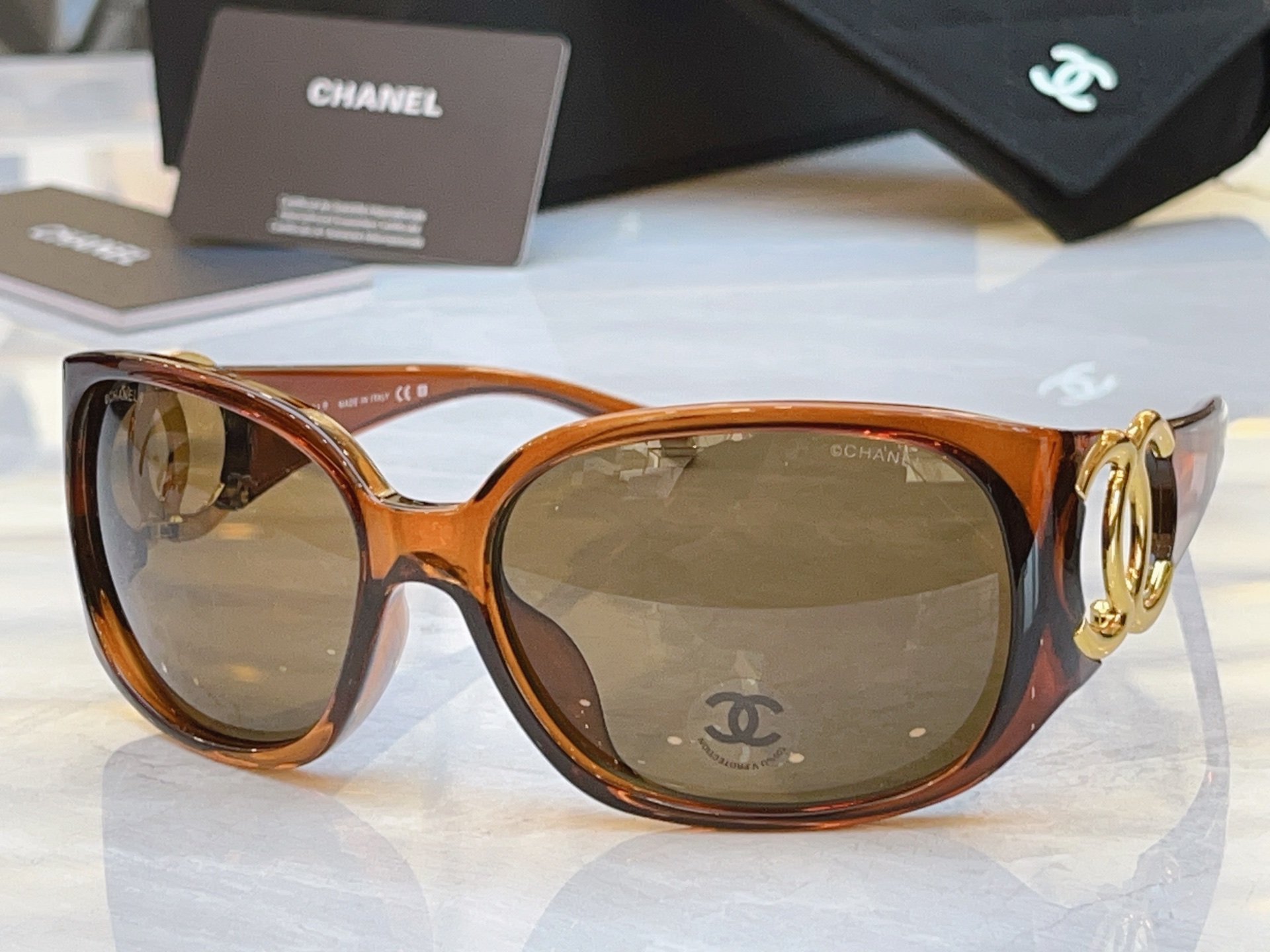 ，【CHANE*】香奈儿新款太阳镜，MODEL：6014，SIZE：64口16-120