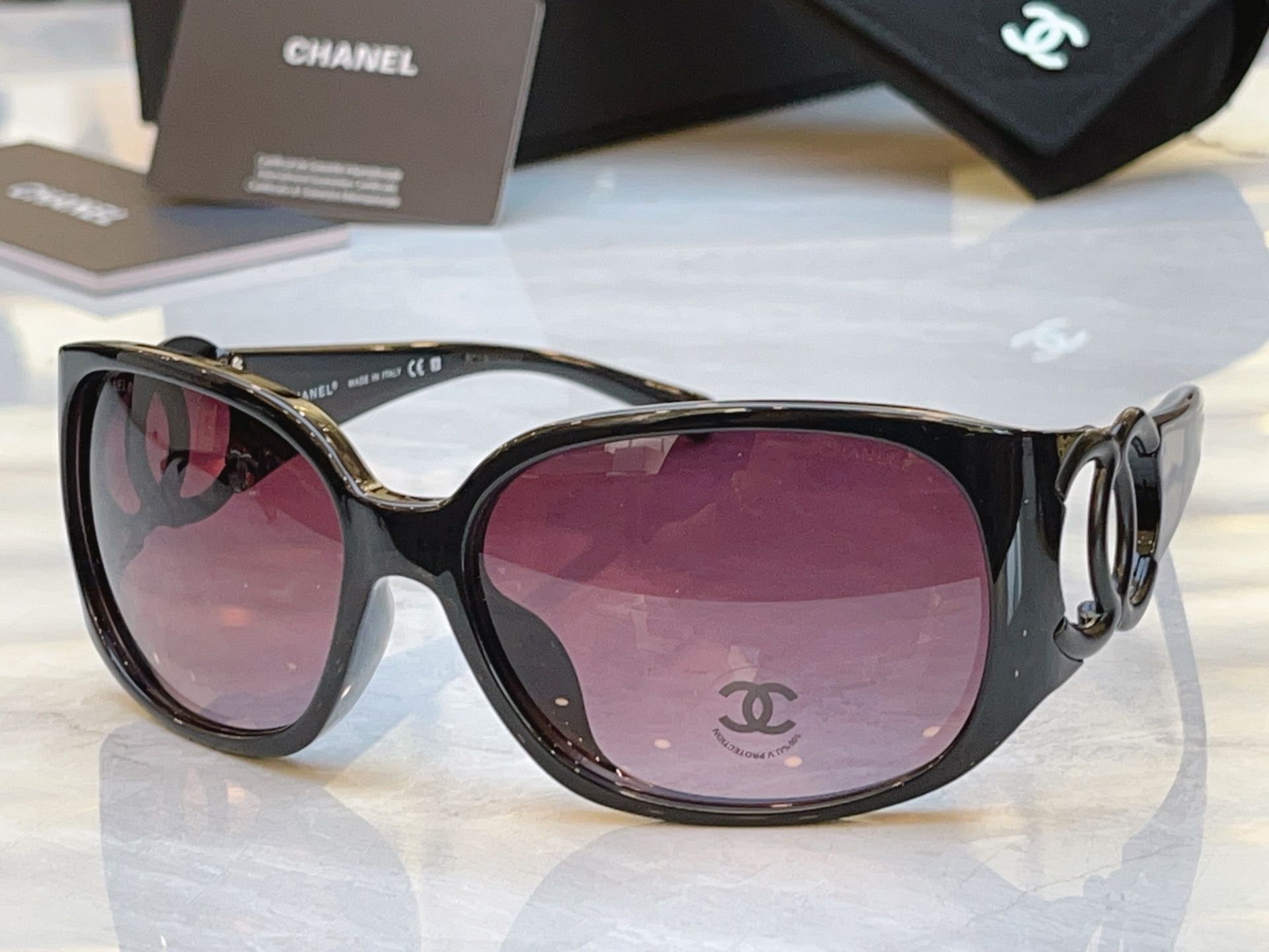 ，【CHANE*】香奈儿新款太阳镜，MODEL：6014，SIZE：64口16-120