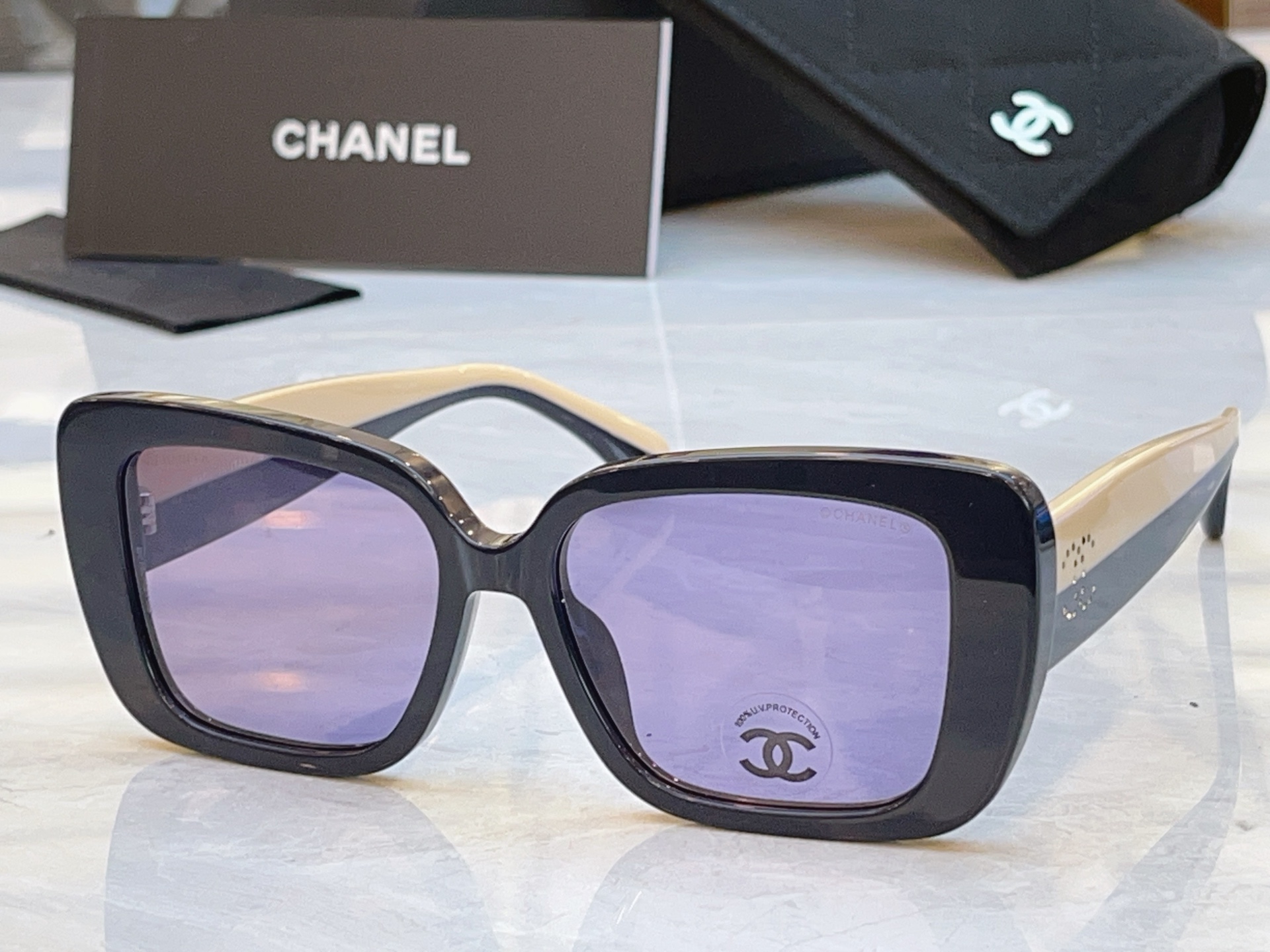 ，【CHANE*】香奈儿新款太阳镜，MODEL：3502，SIZE：53口17-140