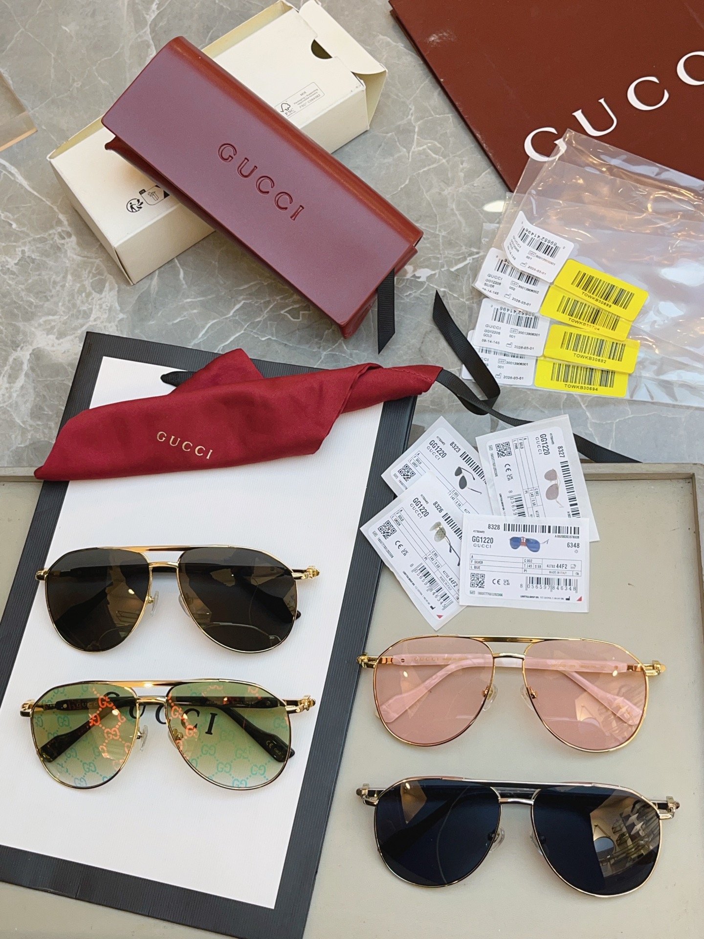 ，【GUCC*】古驰新款太阳镜🕶️ 高版本✨，MODEL：GG1220S，SIZE:59口14-145 