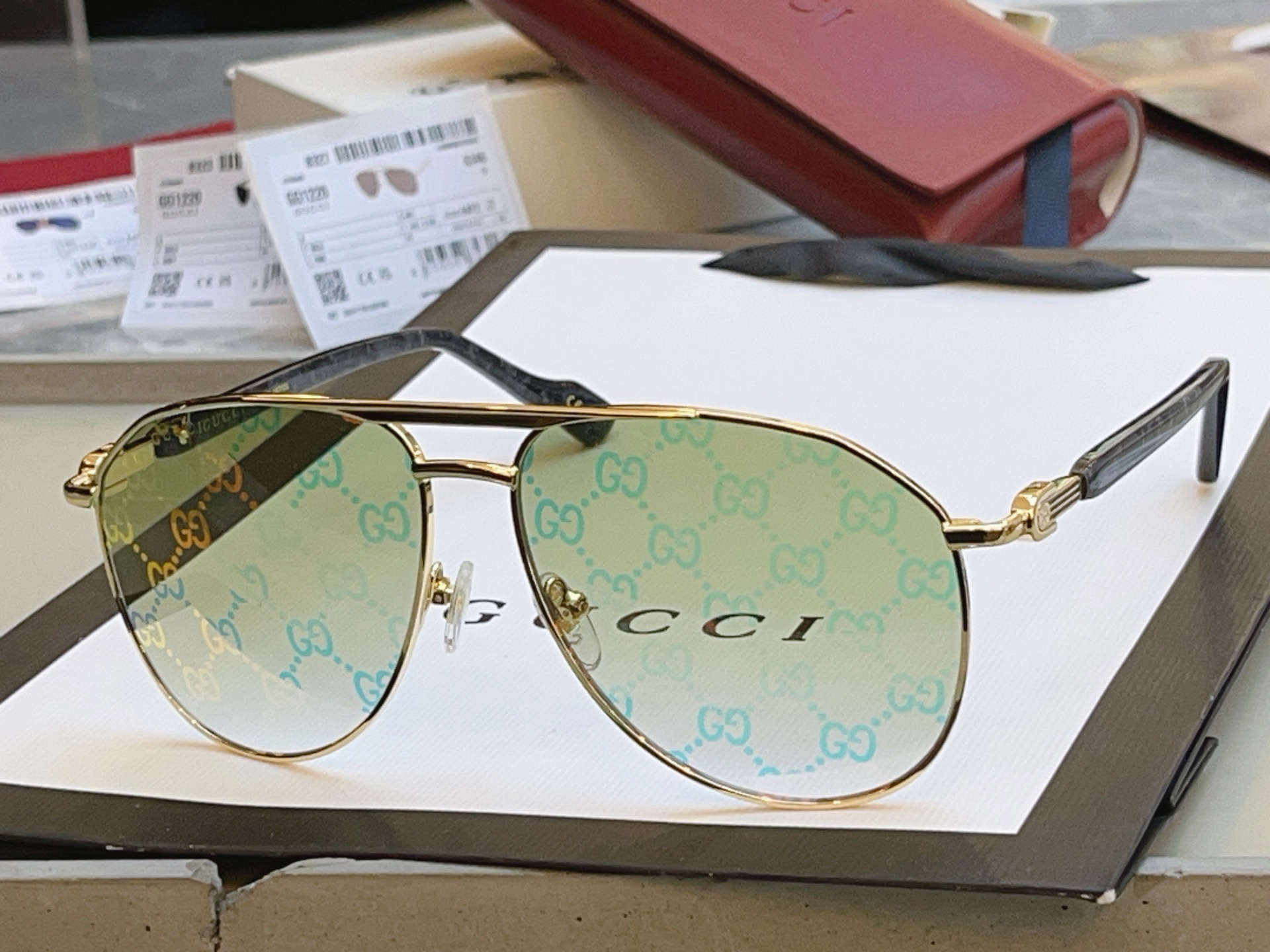 ，【GUCC*】古驰新款太阳镜🕶️ 高版本✨，MODEL：GG1220S，SIZE:59口14-145 