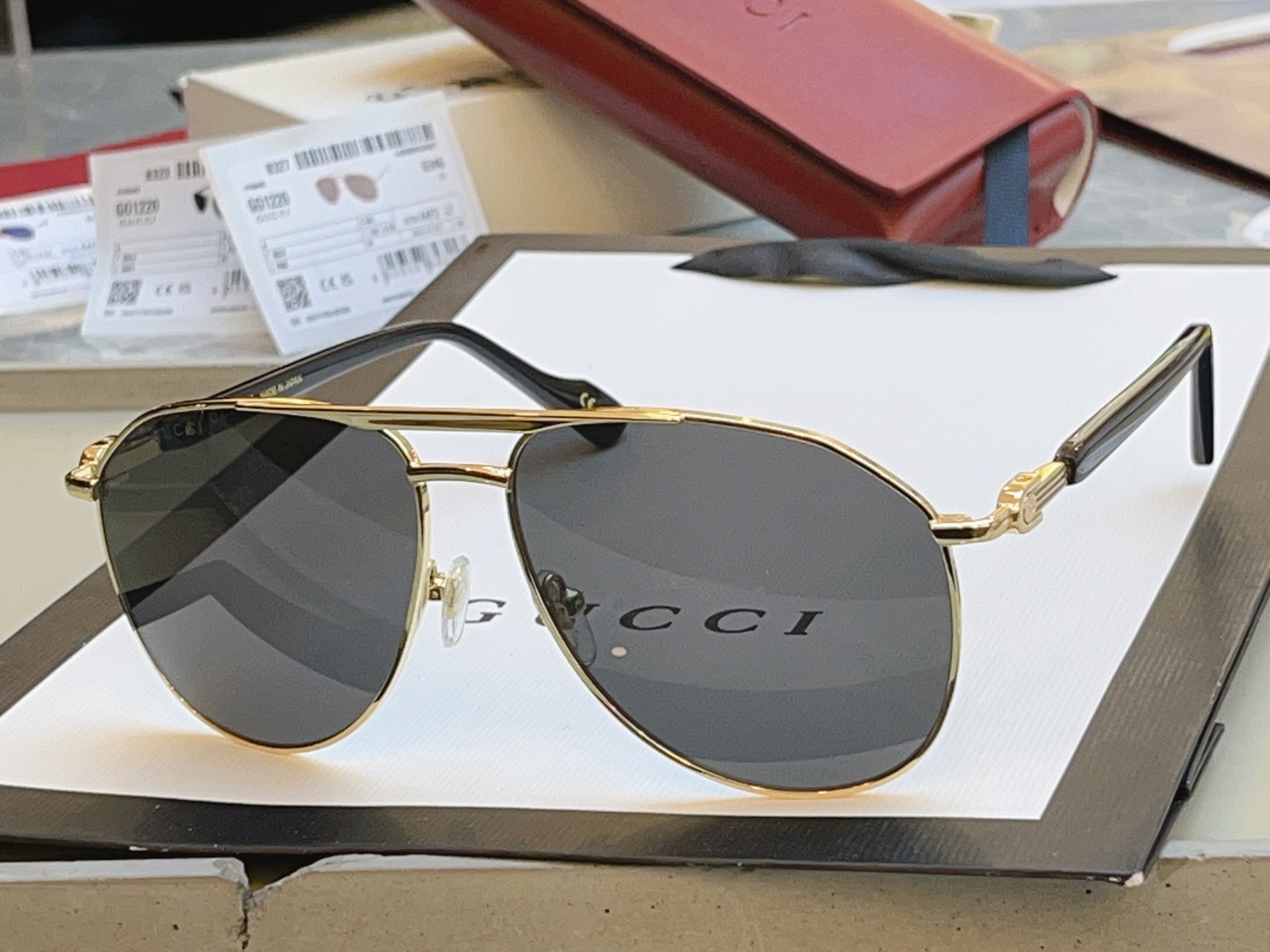 ，【GUCC*】古驰新款太阳镜🕶️ 高版本✨，MODEL：GG1220S，SIZE:59口14-145 
