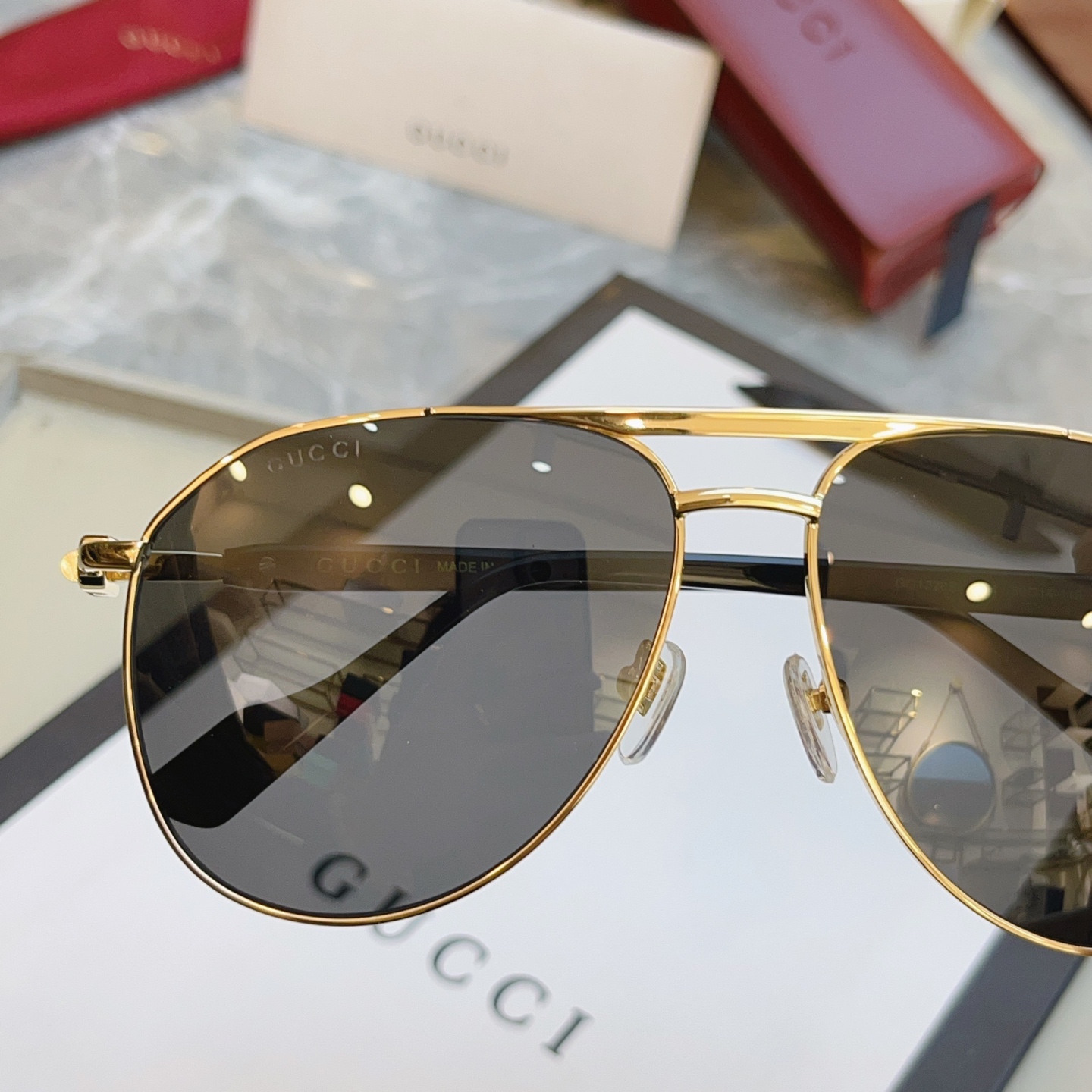 ，【GUCC*】古驰新款太阳镜🕶️ 高版本✨，MODEL：GG1220S，SIZE:59口14-145 