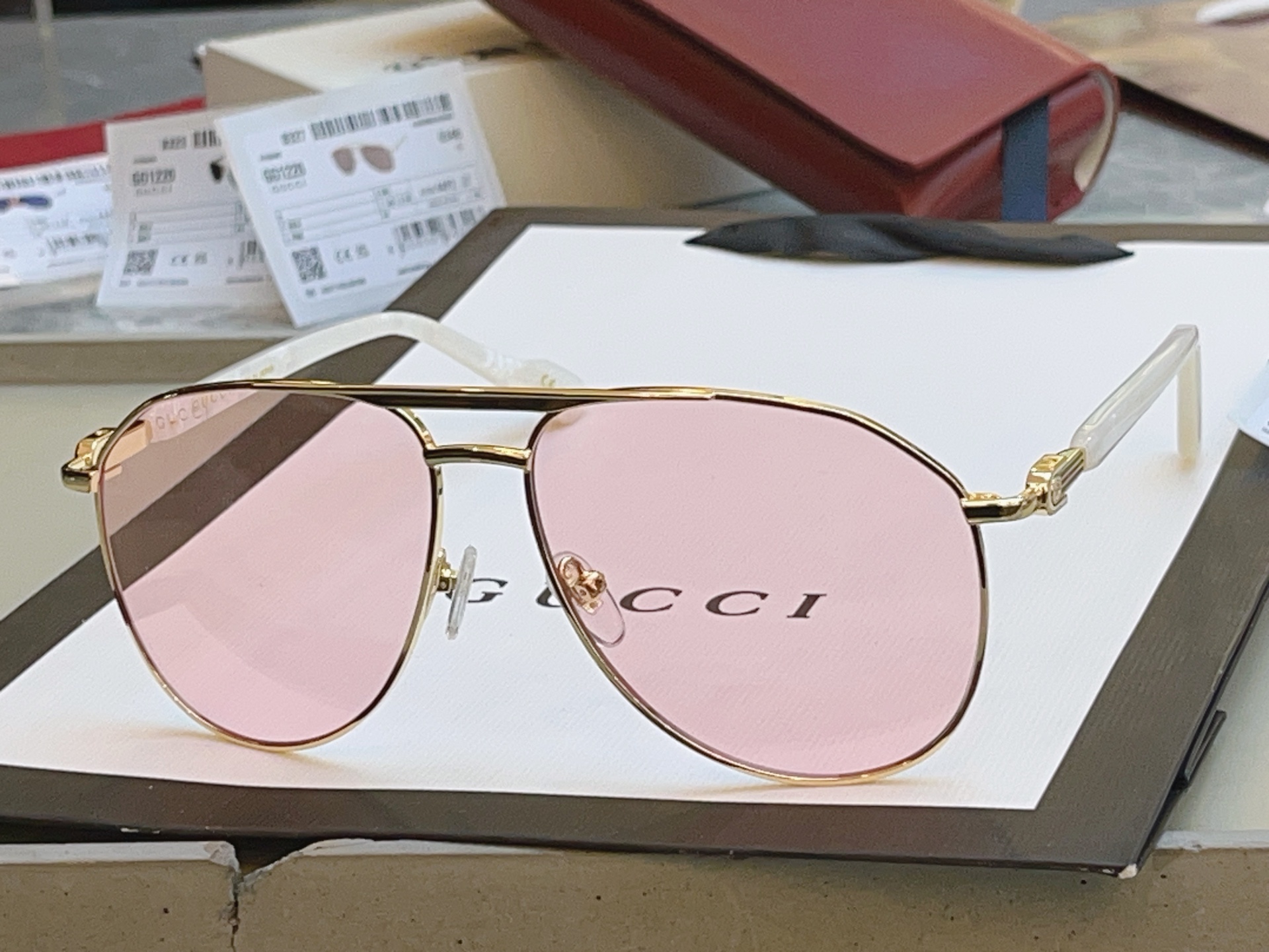 ，【GUCC*】古驰新款太阳镜🕶️ 高版本✨，MODEL：GG1220S，SIZE:59口14-145 