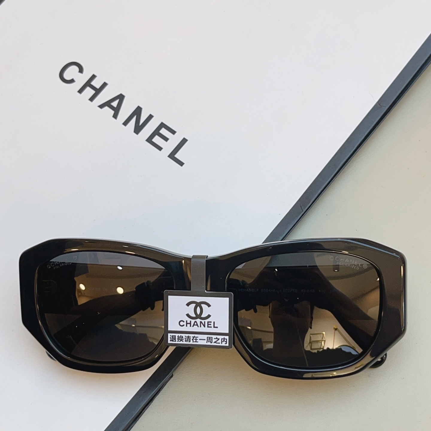 ，【CHANE*】香奈儿新款太阳镜 高品质✨，MODEL：5554-A，SIZE：55口18-140