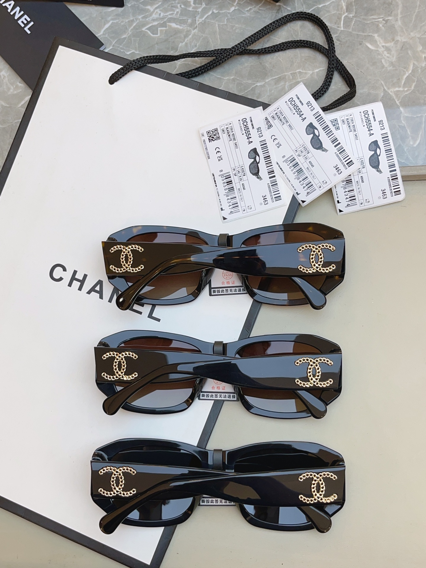 ，【CHANE*】香奈儿新款太阳镜 高品质✨，MODEL：5554-A，SIZE：55口18-140