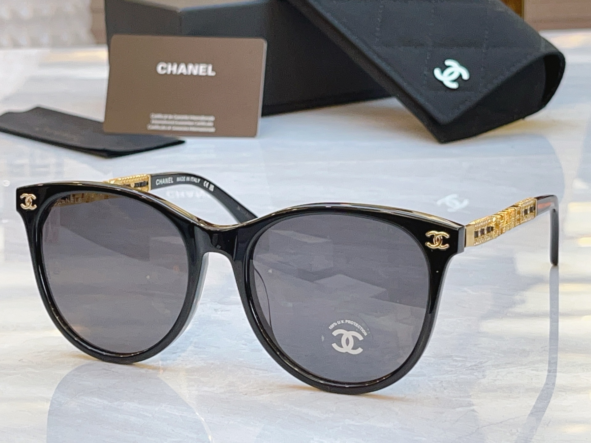，【CHANE*】香奈儿新款太阳镜，MODEL：CH6045，SIZE：57口19-145