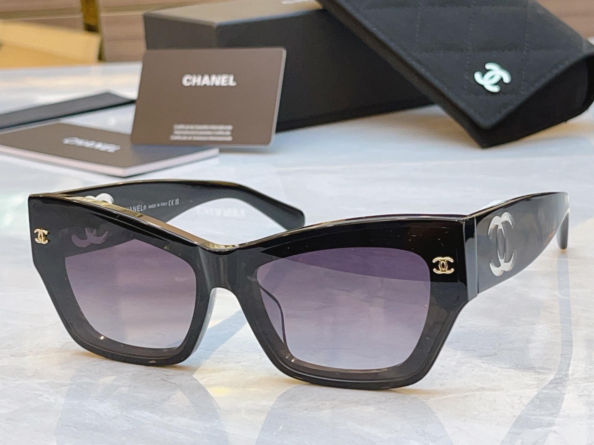，【CHANE*】香奈儿新款太阳镜，MODEL：CH6314，SIZE：62口15-145