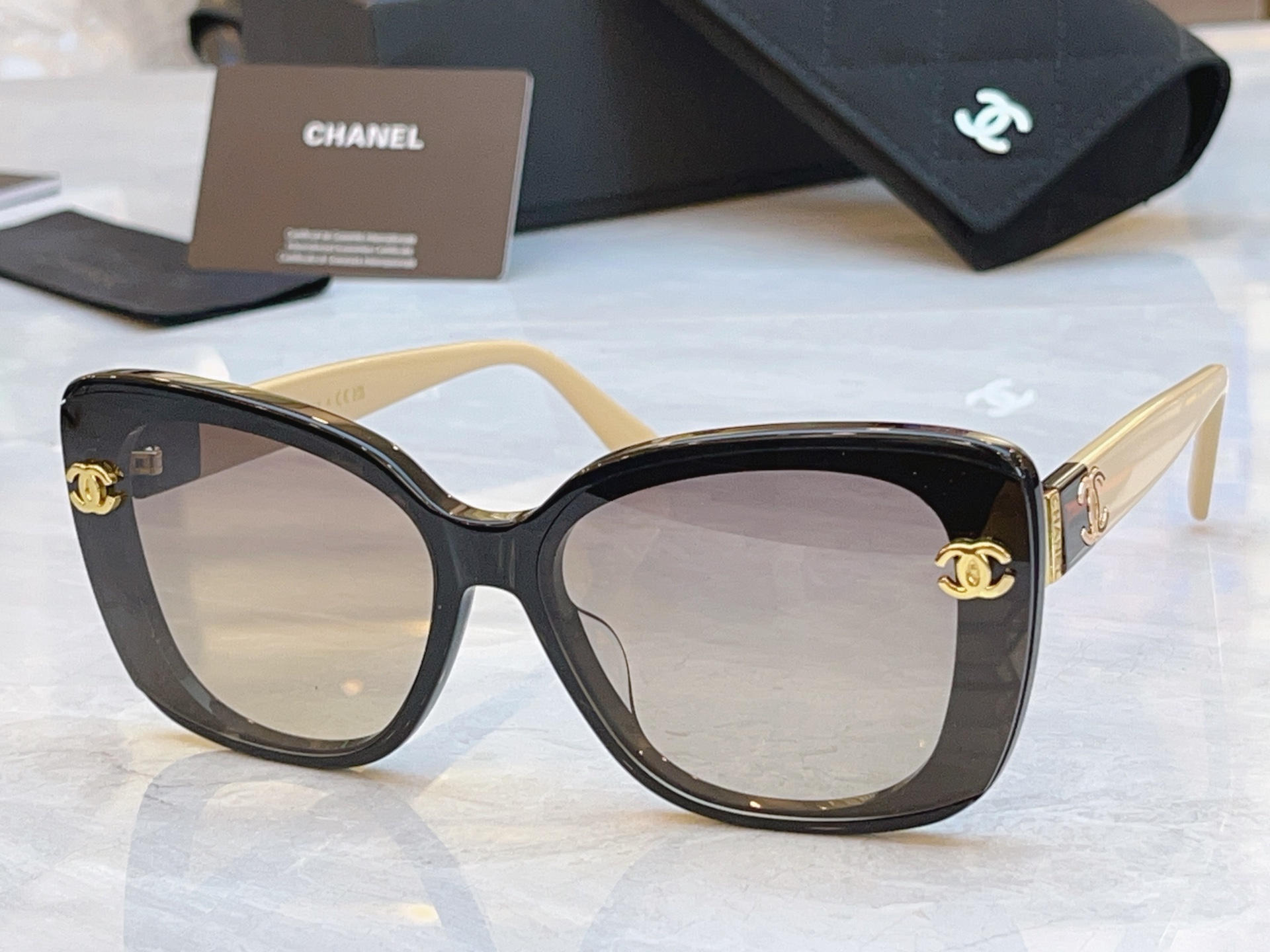 ，【CHANE*】香奈儿新款太阳镜，MODEL：CH1908Q，SIZE：55口19-143