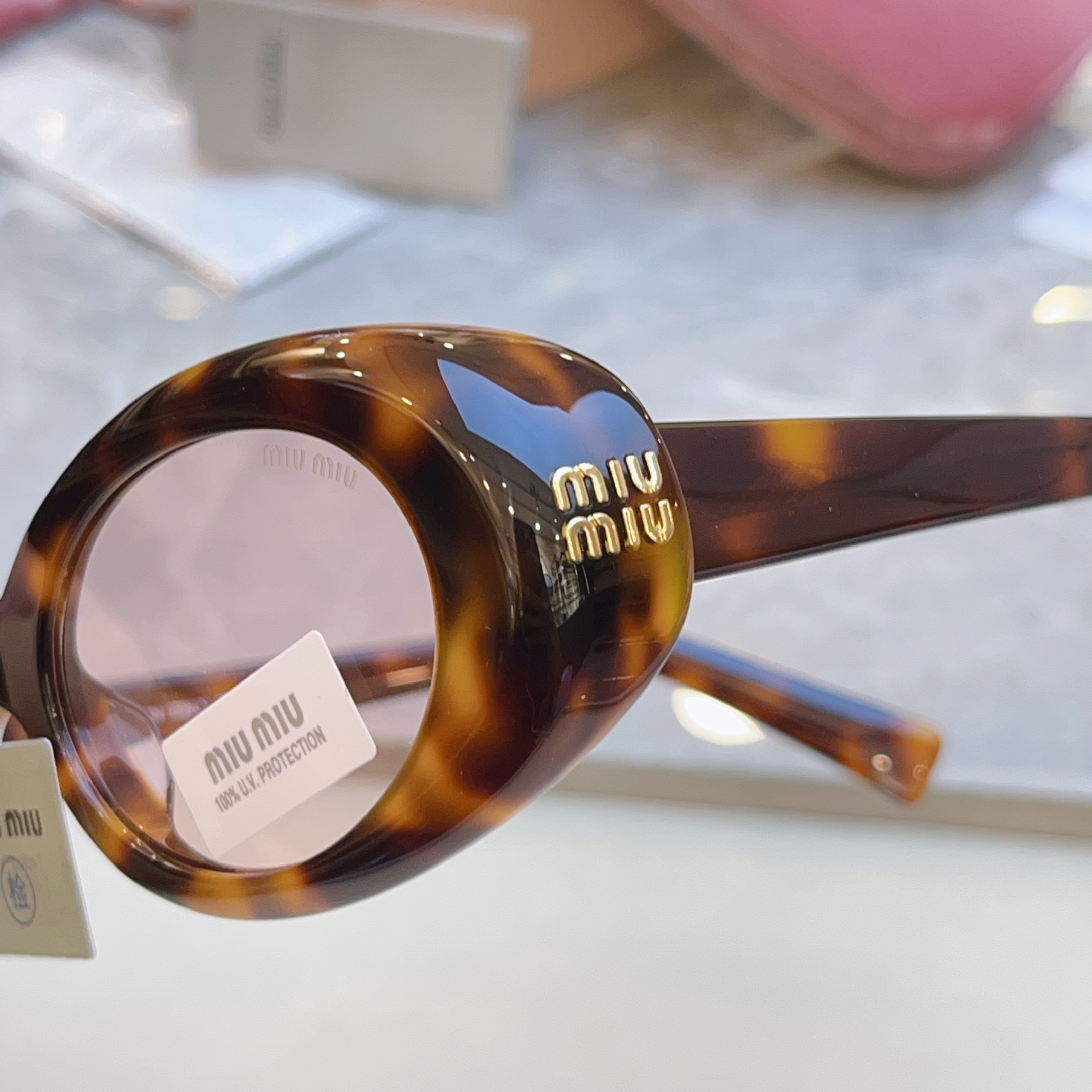 ，【MIUMI*】缪*缪新款太阳镜 高版本✨，Mod: MU B09S，SIZE:53口21-140