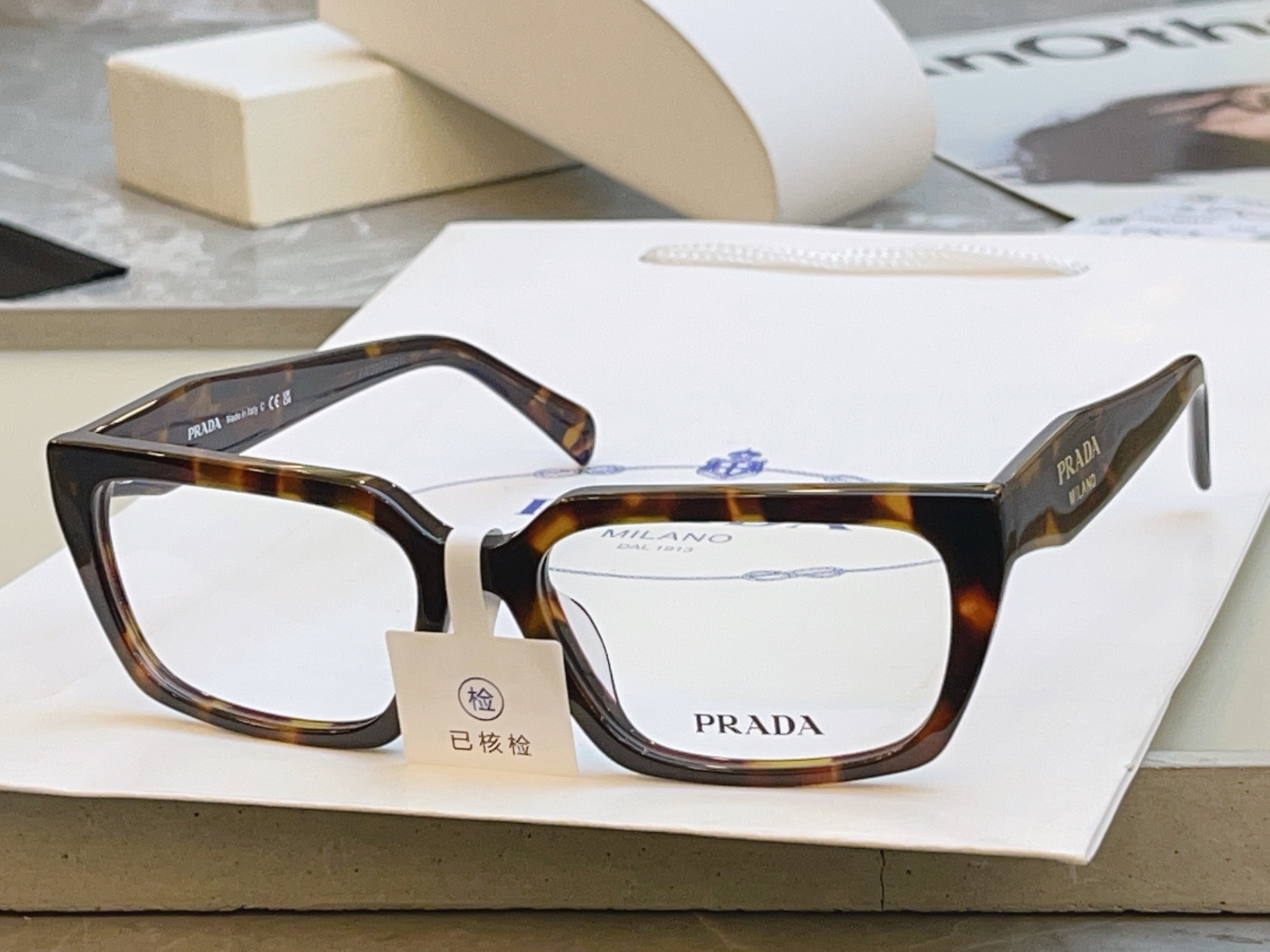 ，【PRAD*】普拉*达新款眼镜架👓，MODEL：OPR OD05V-F，SIZE：53口17-140