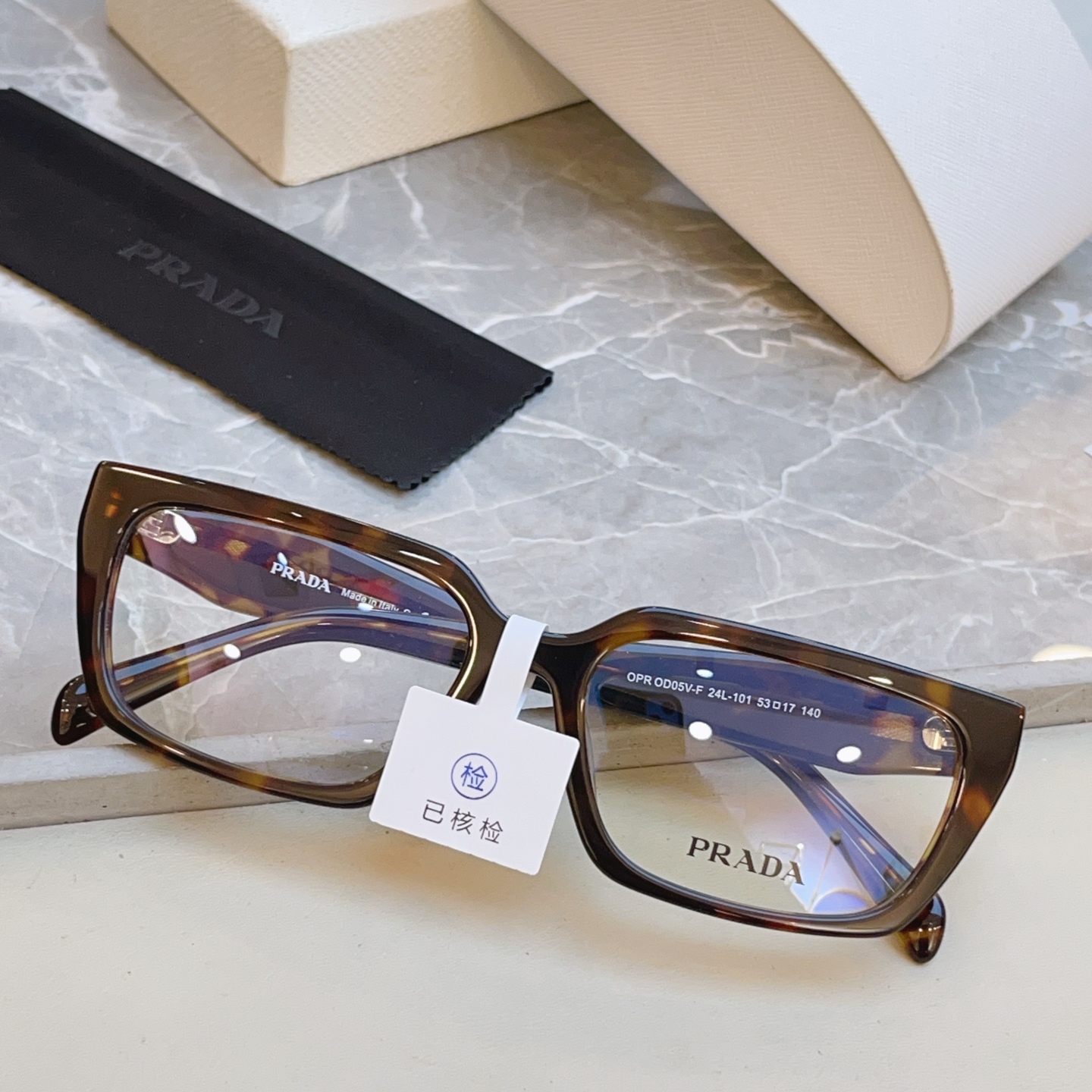 ，【PRAD*】普拉*达新款眼镜架👓，MODEL：OPR OD05V-F，SIZE：53口17-140