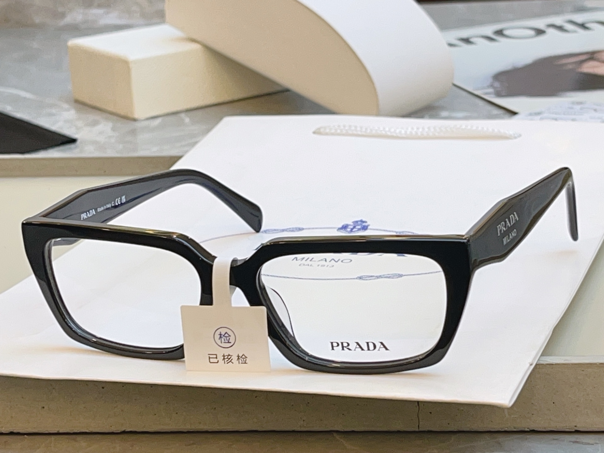 ，【PRAD*】普拉*达新款眼镜架👓，MODEL：OPR OD05V-F，SIZE：53口17-140