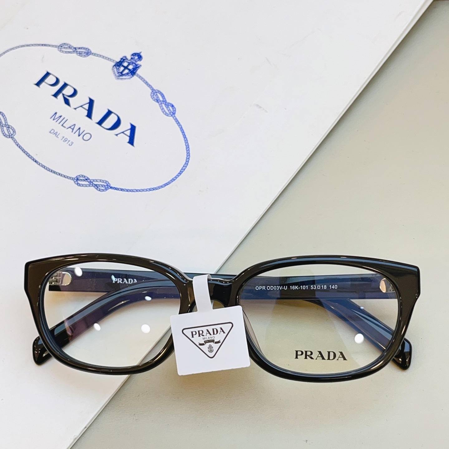 ，【PRAD*】普拉*达新款眼镜架👓，MODEL：OPR OD03V-U，SIZE：53口18-140