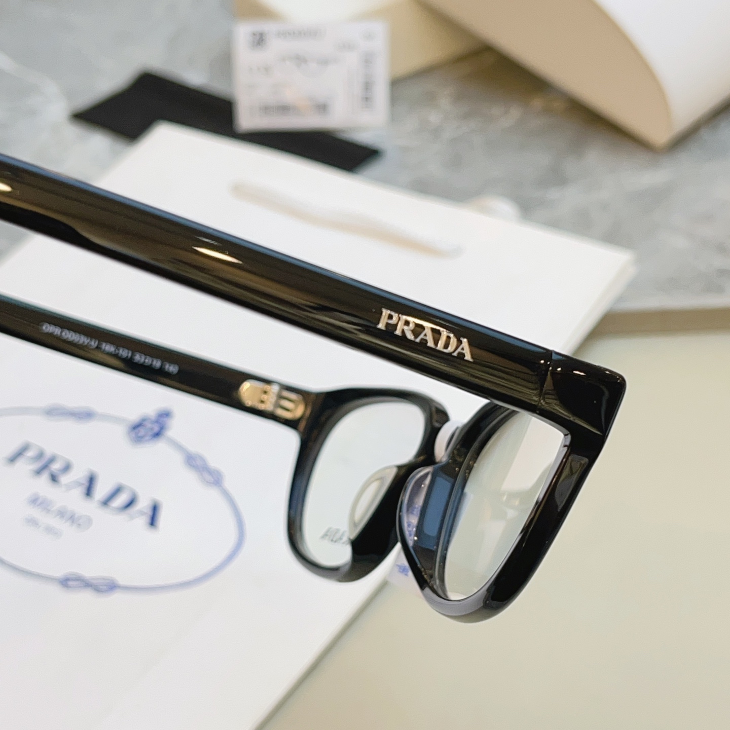 ，【PRAD*】普拉*达新款眼镜架👓，MODEL：OPR OD03V-U，SIZE：53口18-140
