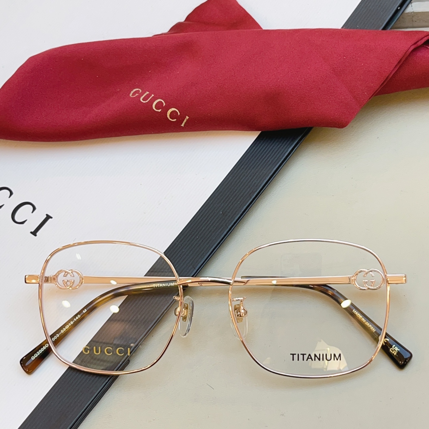 ，【GUCC*】古驰新款眼镜架 钛✨，MODEL：GG2006OA，SIZE:53口18-145  M