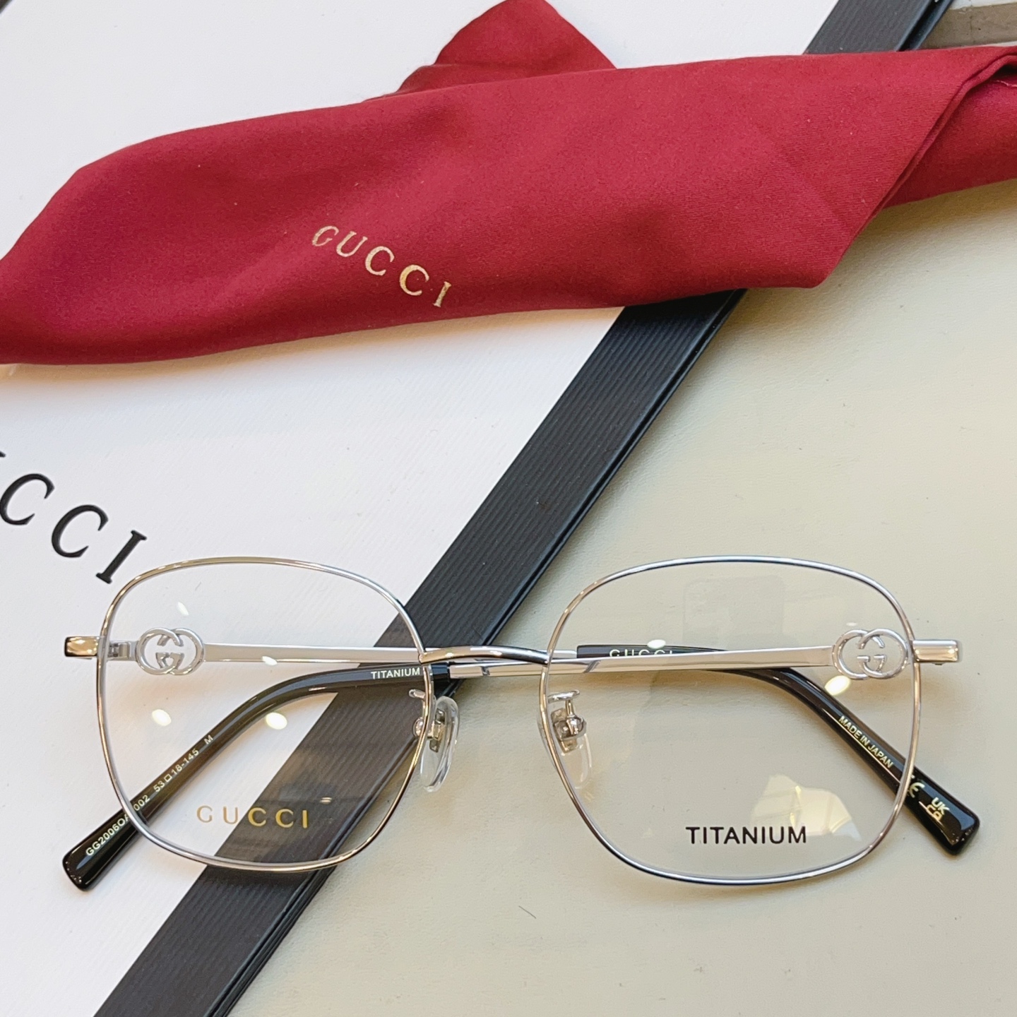 ，【GUCC*】古驰新款眼镜架 钛✨，MODEL：GG2006OA，SIZE:53口18-145  M