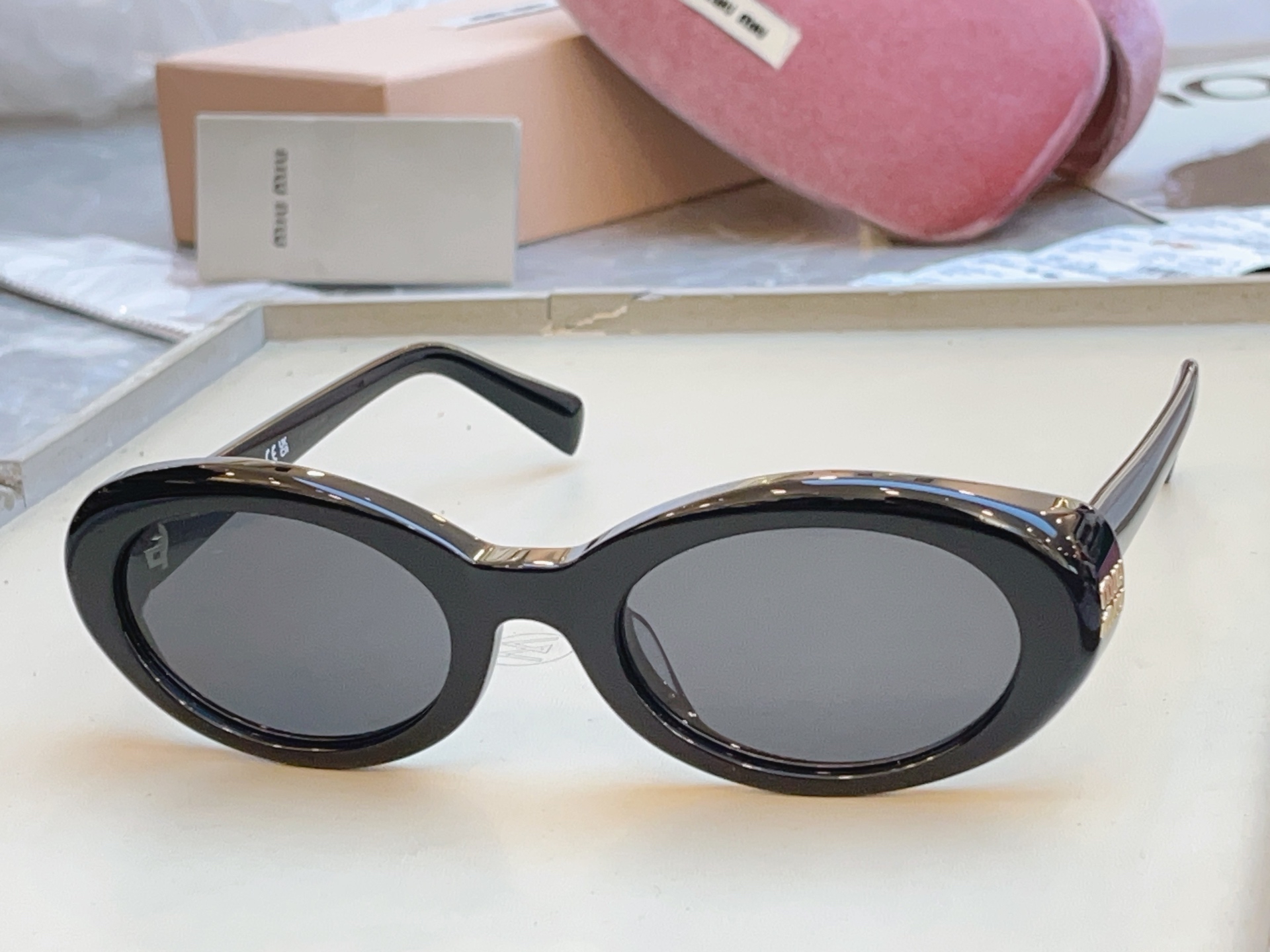 Miu Miu MIUMI*】缪*缪新款太阳镜 高版本--，Mod: MU B09-F，SIZE:52口21-140个