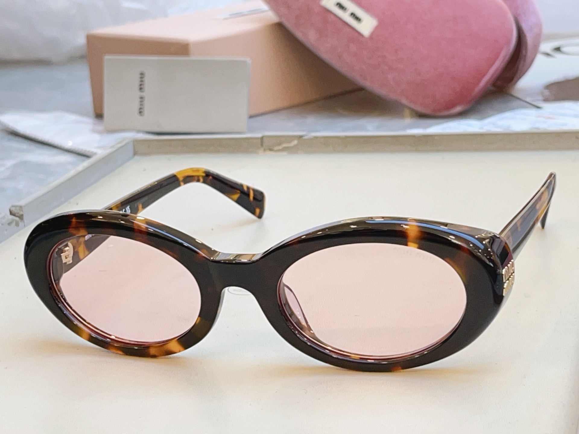 Miu Miu MIUMI*】缪*缪新款太阳镜 高版本--，Mod: MU B09-F，SIZE:52口21-140个