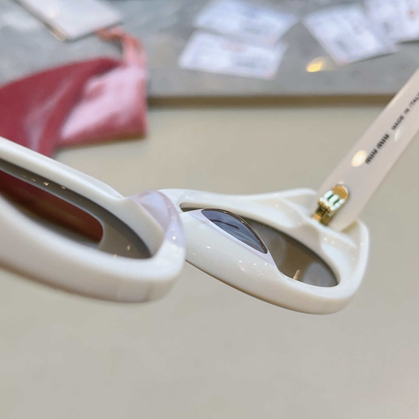 Miu Miu MIUMI*】缪*缪新款太阳镜 高版本--，Mod: MU B09-F，SIZE:52口21-140个