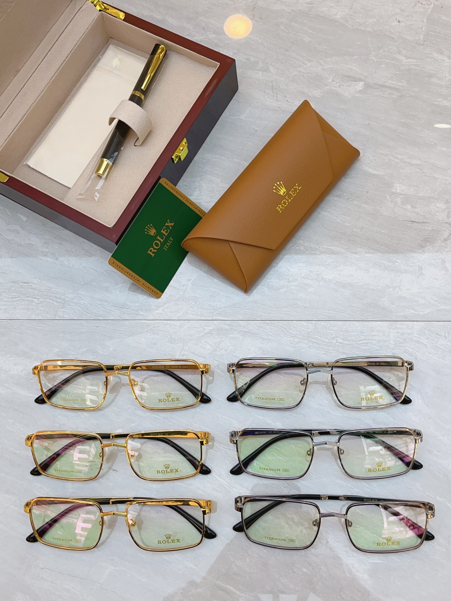 Rolex ROLE*】 劳力*士新款眼镜架，钛架 MODEL：SS1161，SIZE：55口18-145