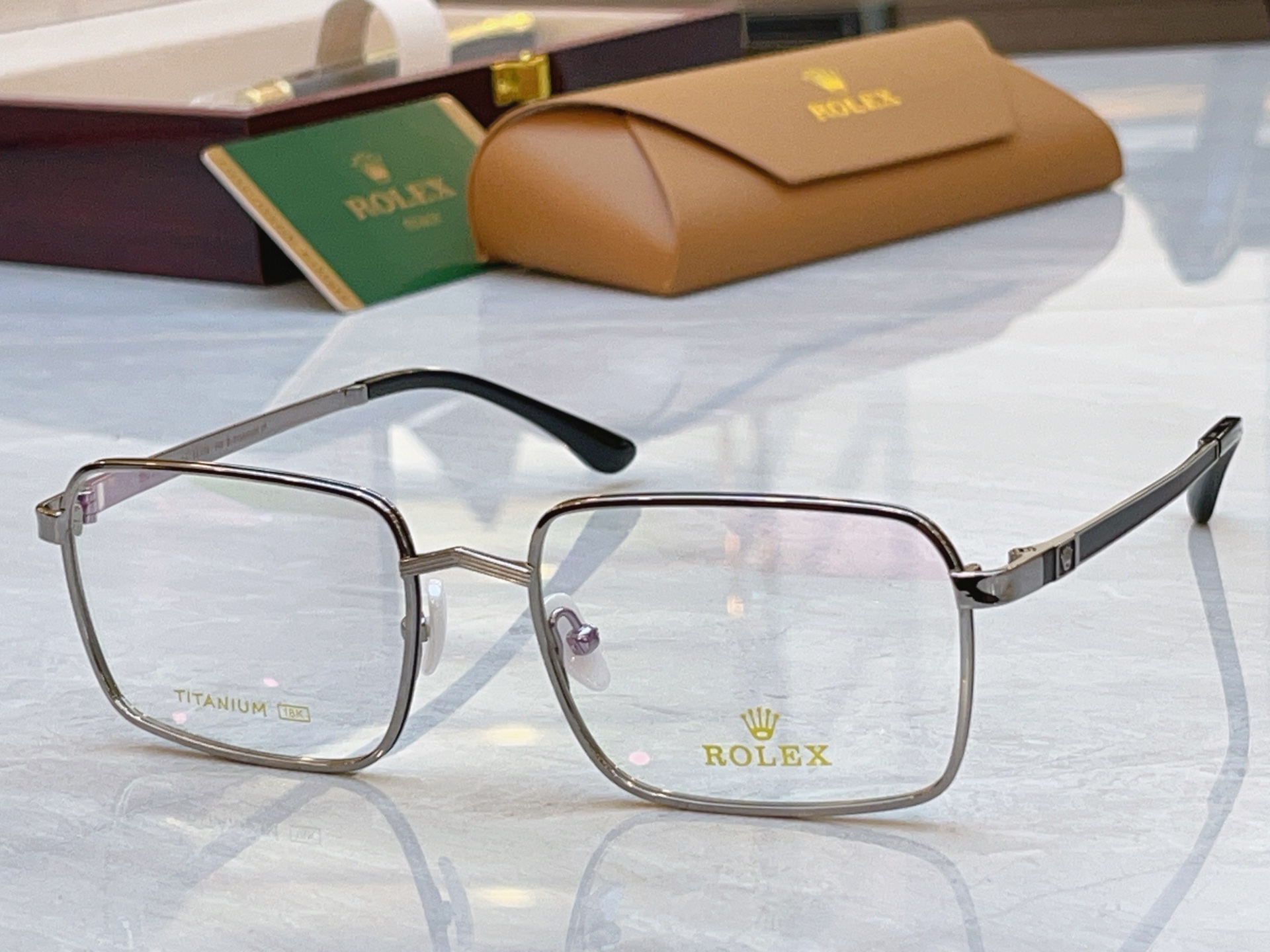 Rolex ROLE*】 劳力*士新款眼镜架，钛架 MODEL：SS1161，SIZE：55口18-145