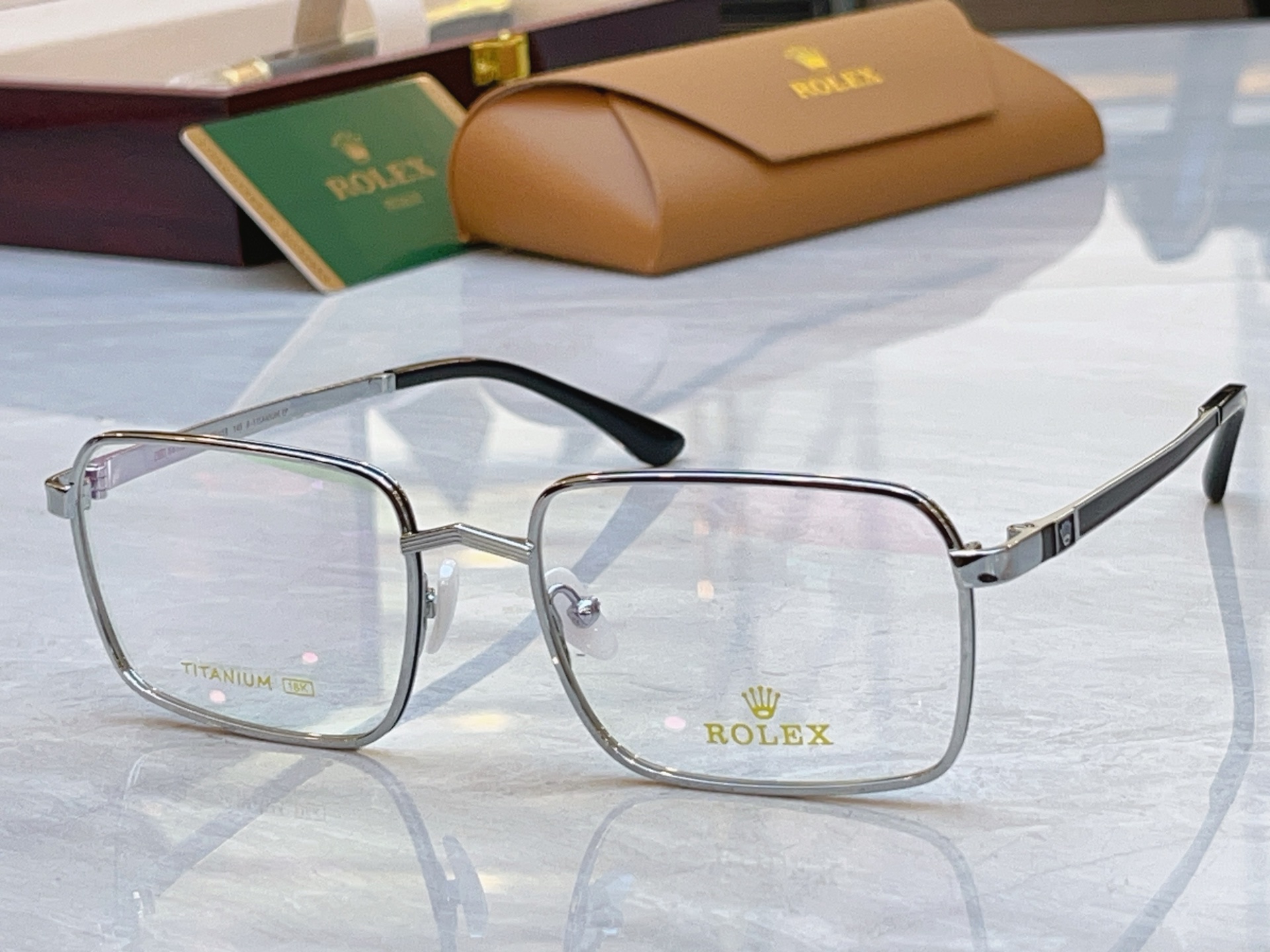 Rolex ROLE*】 劳力*士新款眼镜架，钛架 MODEL：SS1161，SIZE：55口18-145
