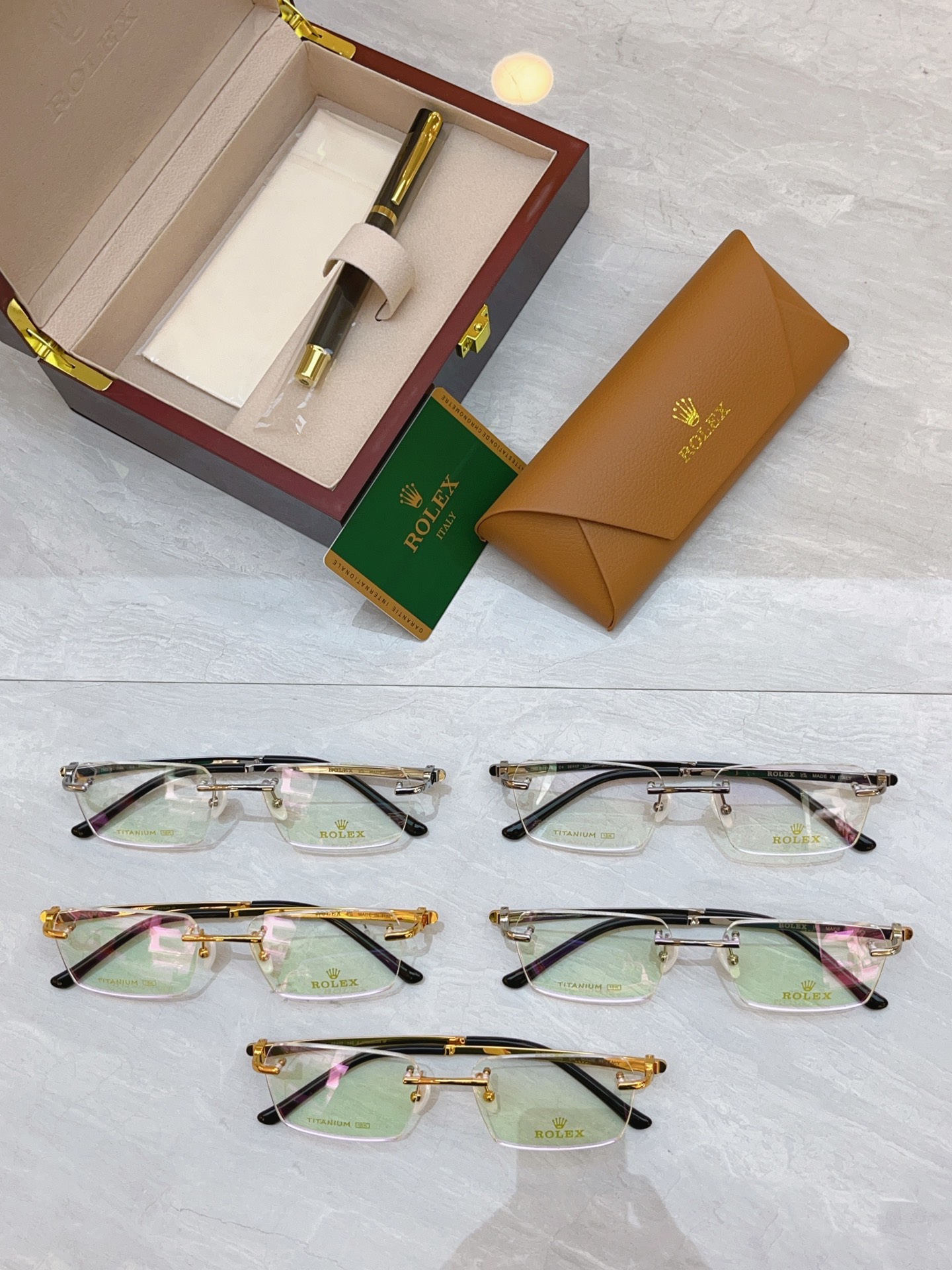 Rolex ROLE*】 劳力*士新款眼镜架，钛架 MODEL：SS1149，SIZE：55口17-142