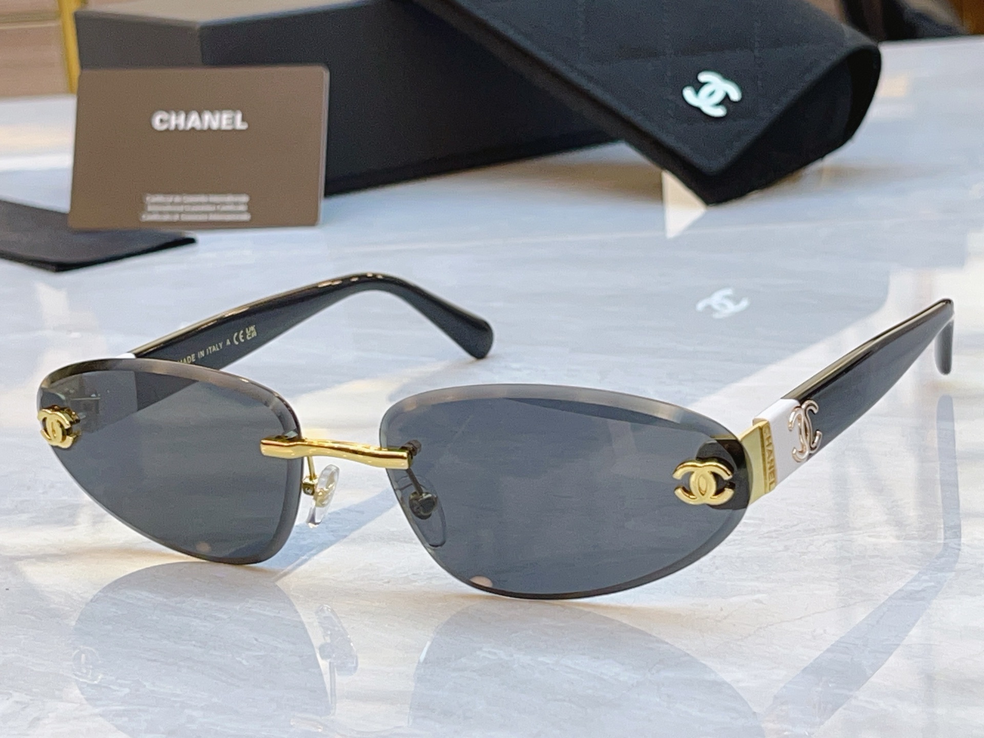 Chanel CHANE*】香奈儿新款太阳镜，MODEL：CH1910Q，SIZE：66口17-143