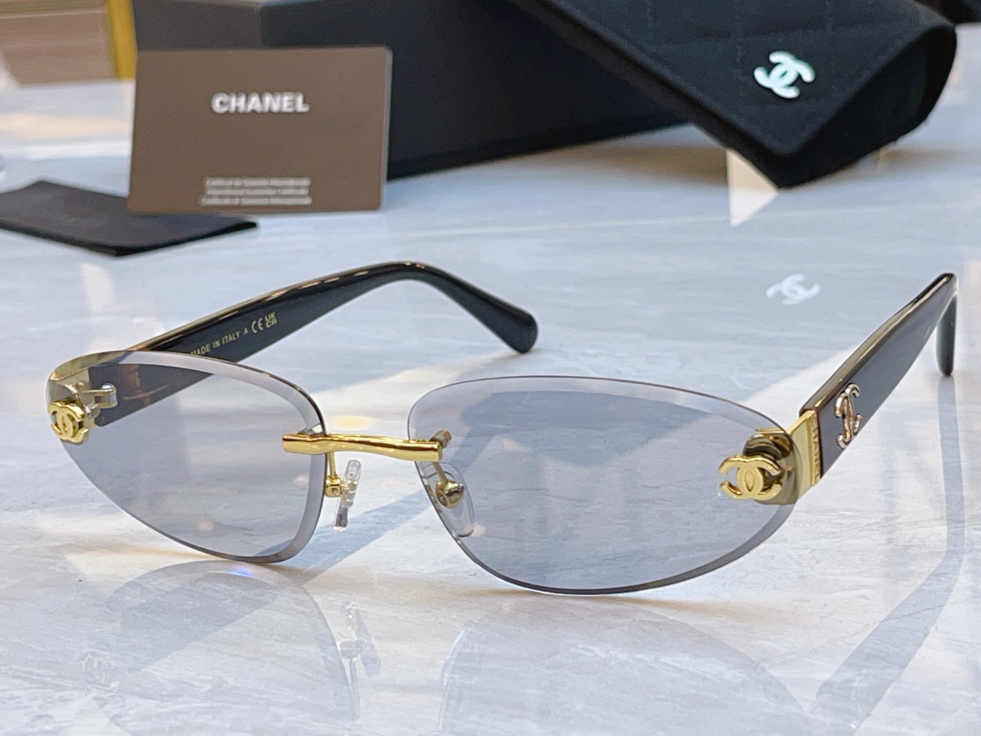 Chanel CHANE*】香奈儿新款太阳镜，MODEL：CH1910Q，SIZE：66口17-143