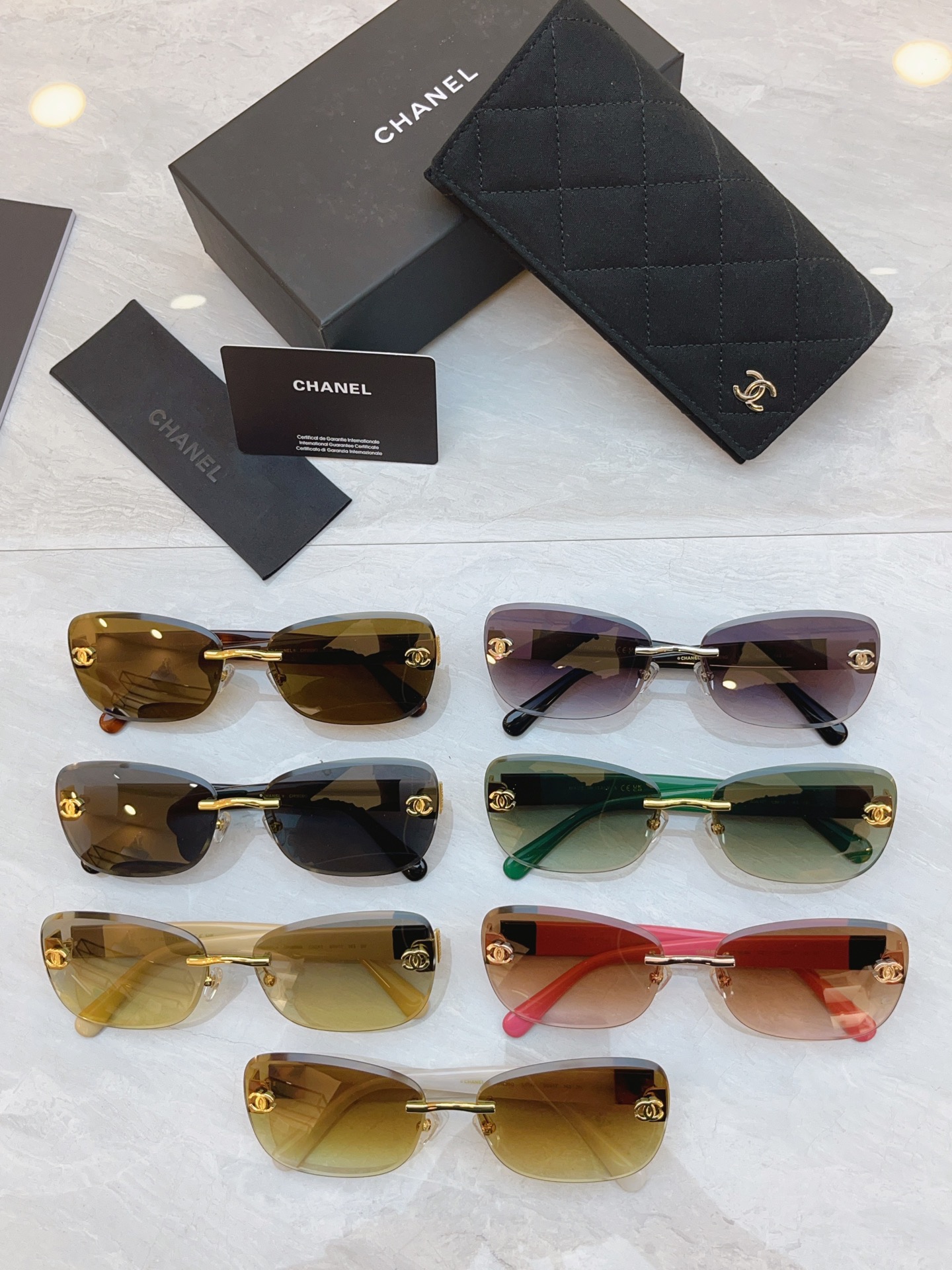Chanel CHANE*】香奈儿新款太阳镜，MODEL：CH1909Q，SIZE：65口17-143