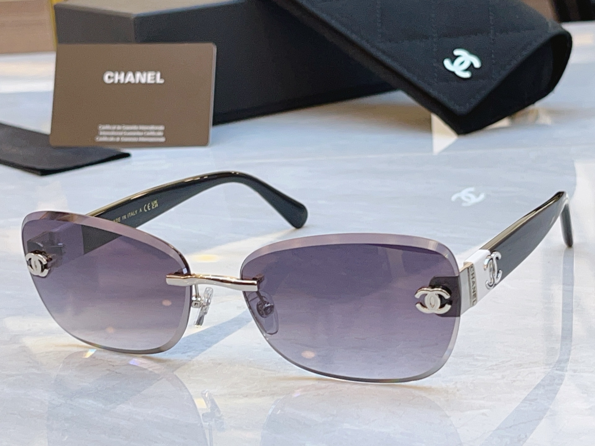 Chanel CHANE*】香奈儿新款太阳镜，MODEL：CH1909Q，SIZE：65口17-143
