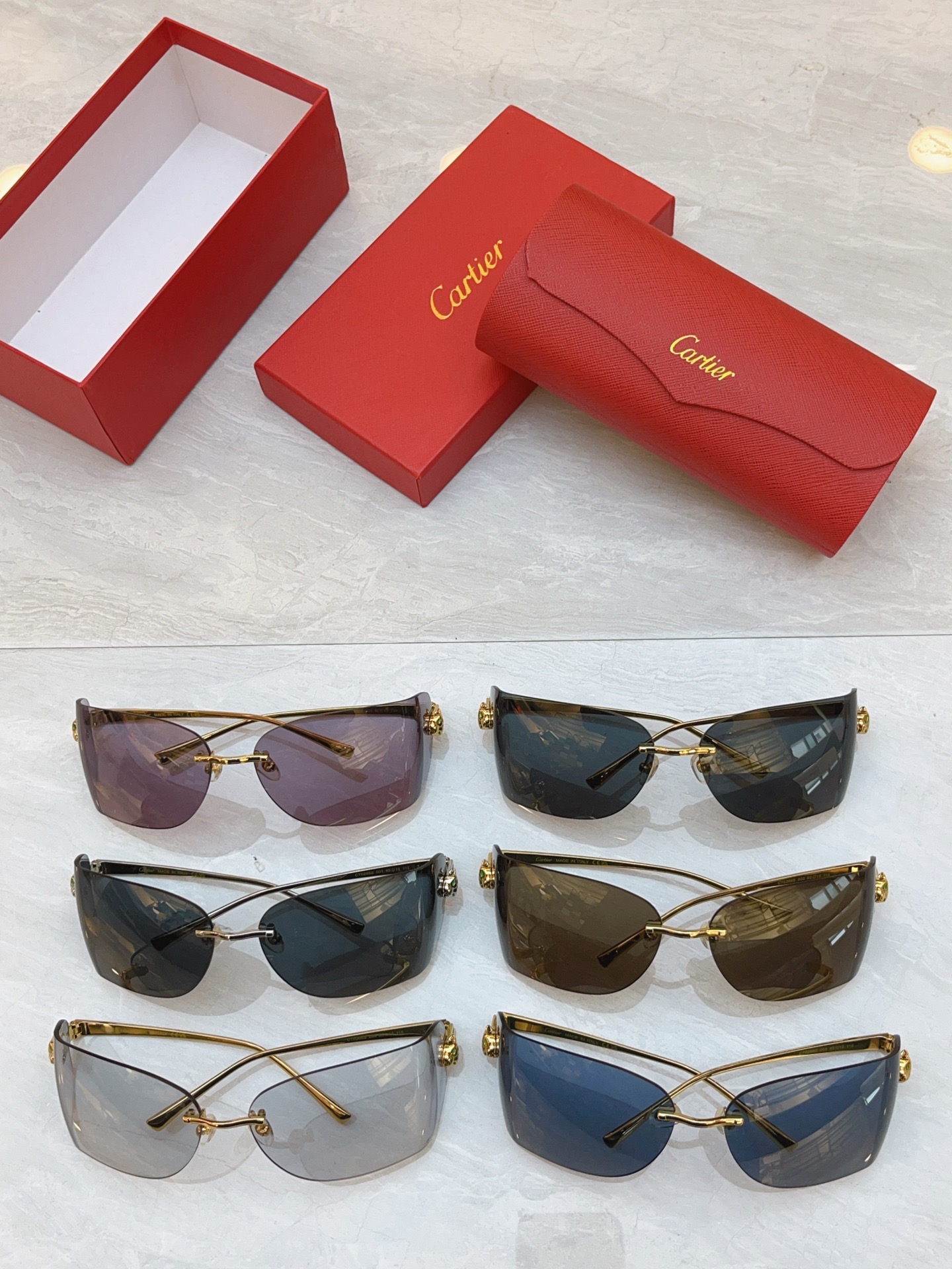 Cartier CARTIE*】卡地*亚新款太阳镜，CT0266S，size: 65口15-115